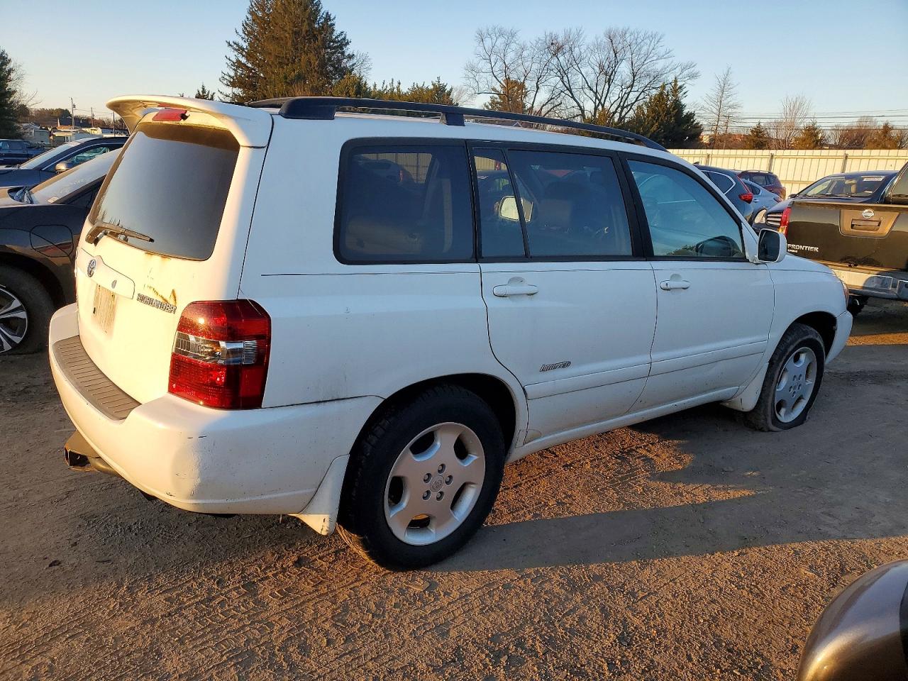 2006 Toyota Highlander Limited Белый vin: JTEEP21A460161377