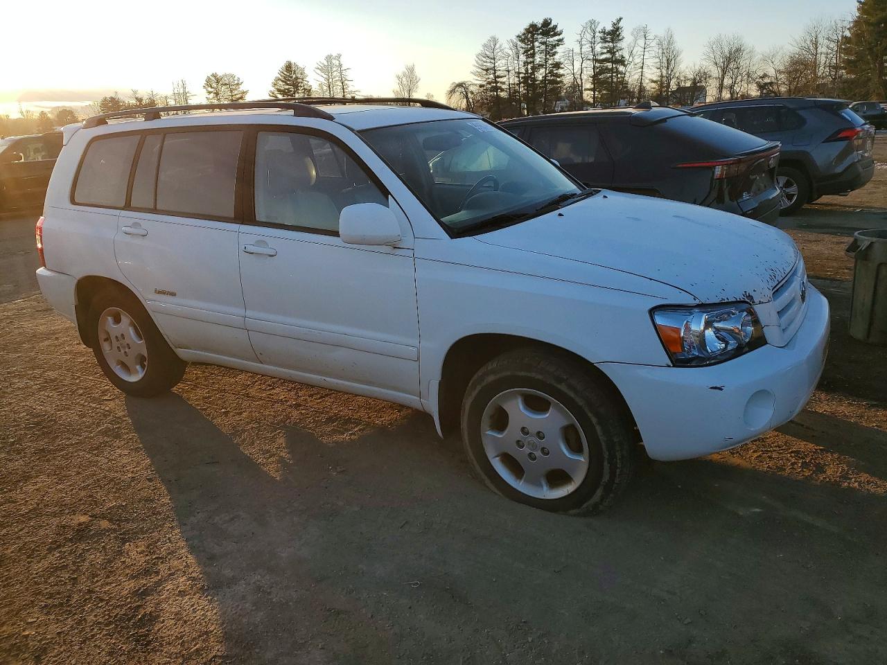 2006 Toyota Highlander Limited Белый vin: JTEEP21A460161377