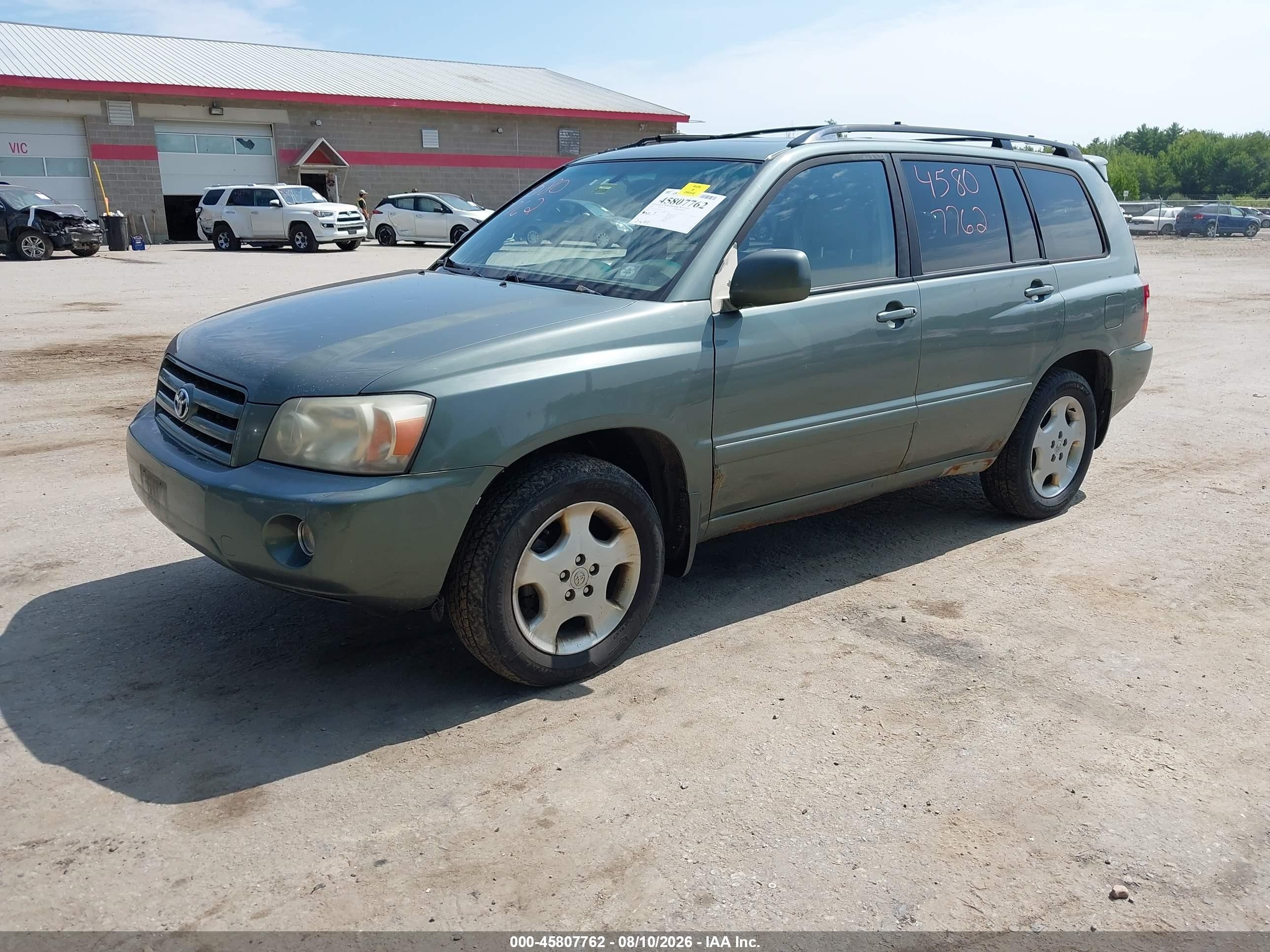 2006 Toyota Highlander Limited V6 Green vin: JTEEP21A460164098
