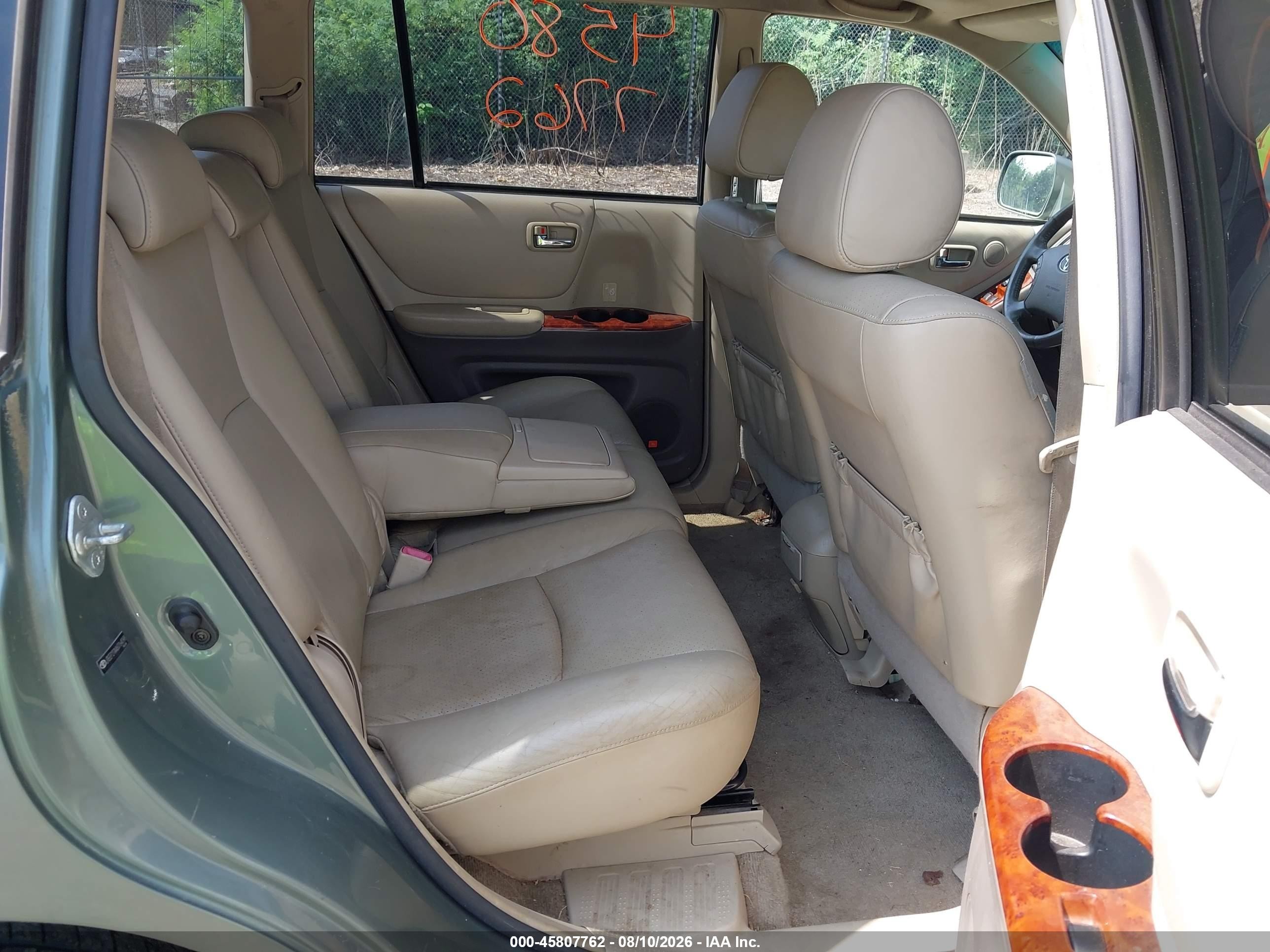 2006 Toyota Highlander Limited V6 Green vin: JTEEP21A460164098