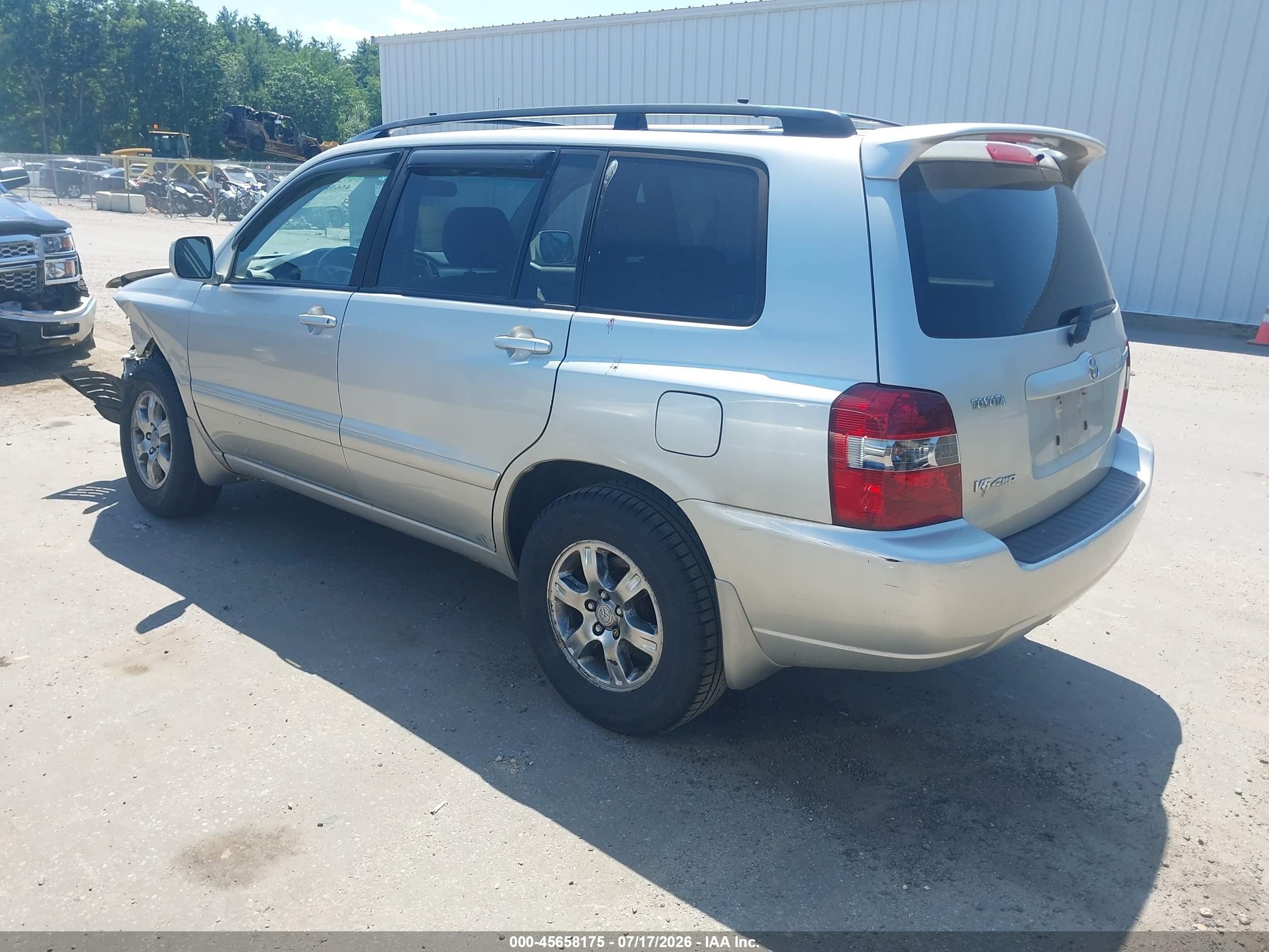 2006 Toyota Highlander V6 Серебряный vin: JTEEP21A460169771