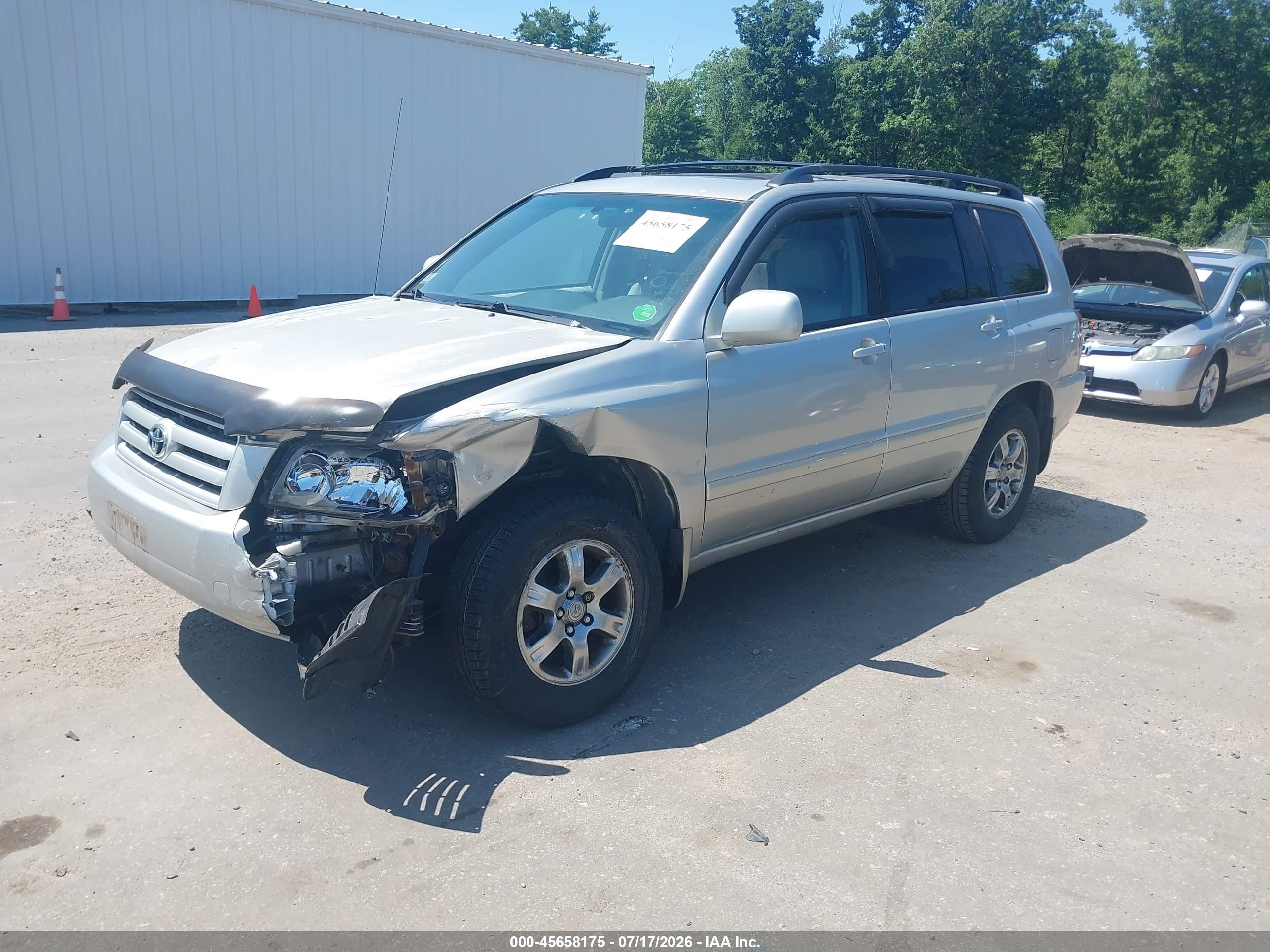 2006 Toyota Highlander V6 Серебряный vin: JTEEP21A460169771