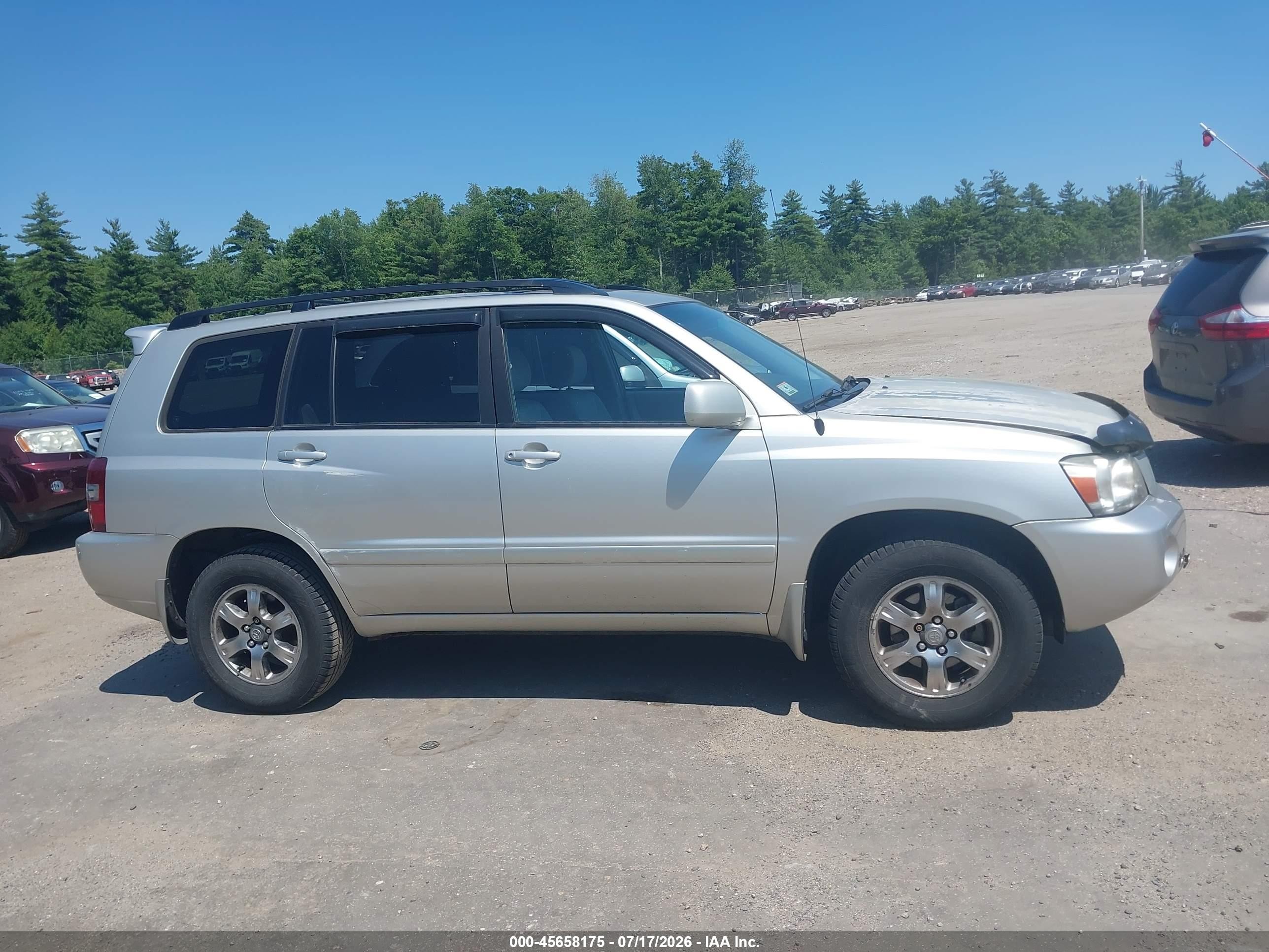 2006 Toyota Highlander V6 Серебряный vin: JTEEP21A460169771