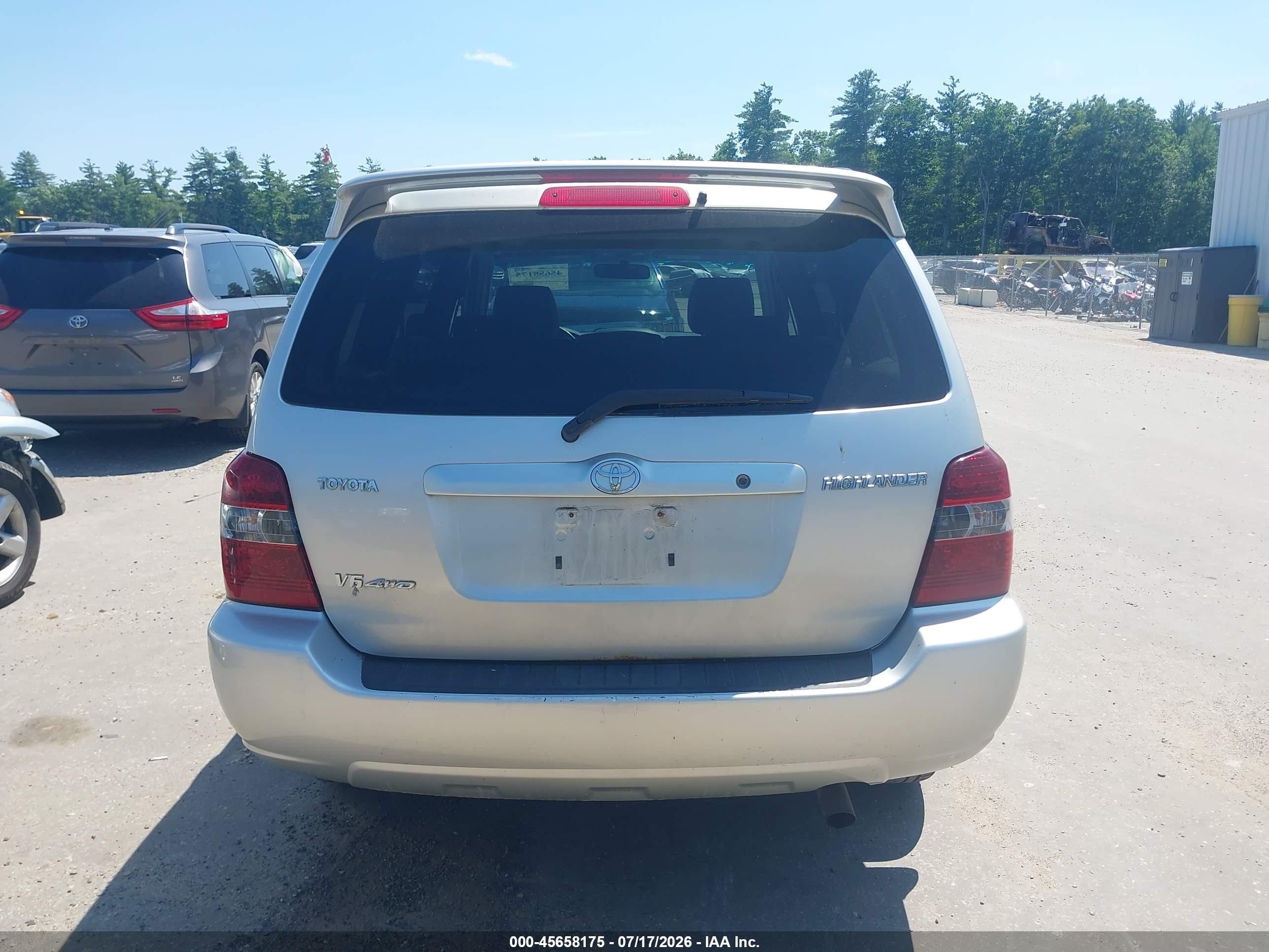 2006 Toyota Highlander V6 Серебряный vin: JTEEP21A460169771