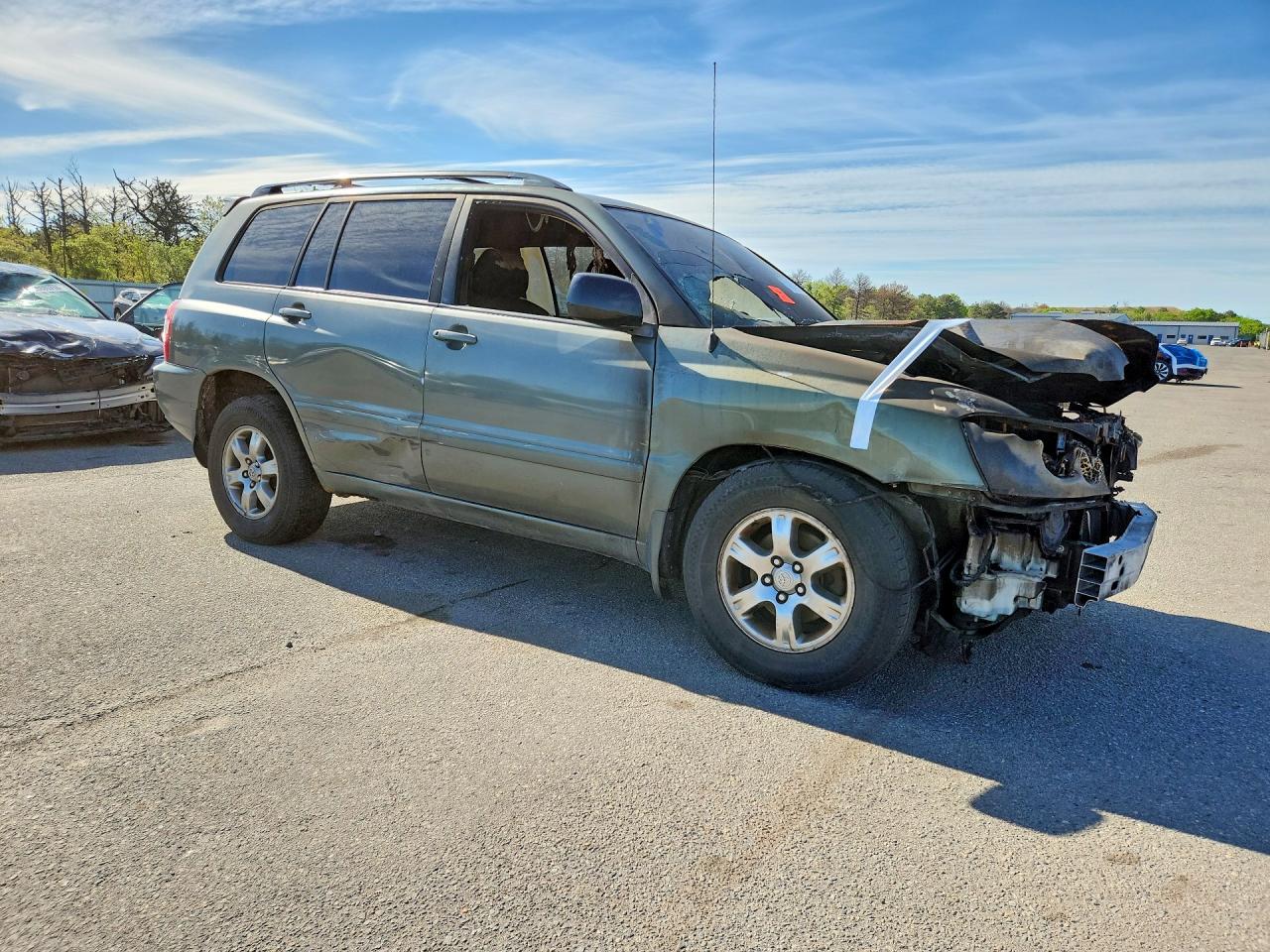 2006 Toyota Highlander Limited Green vin: JTEEP21A460185601