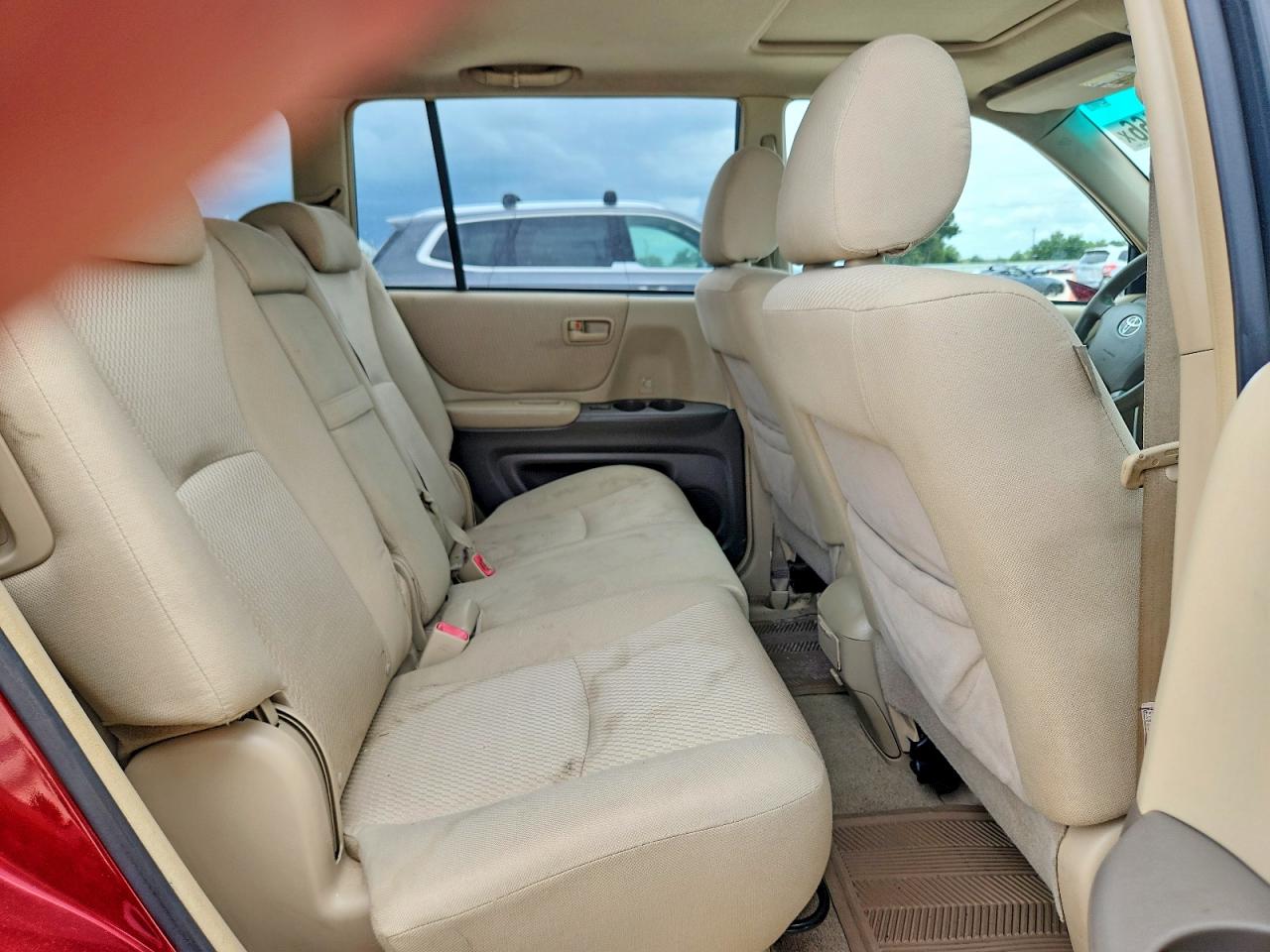 2007 Toyota Highlander Base Темно-бордовый vin: JTEEP21A470190475