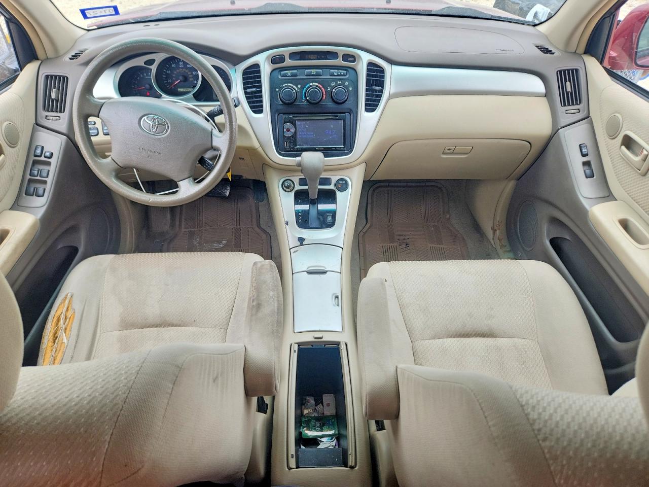 2007 Toyota Highlander Base Темно-бордовый vin: JTEEP21A470190475