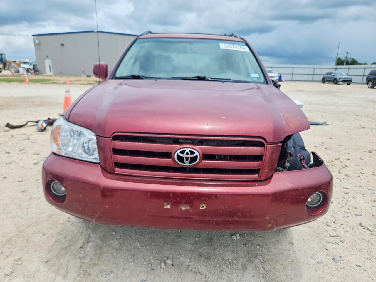 2007 Toyota Highlander Base Темно-бордовый vin: JTEEP21A470190475