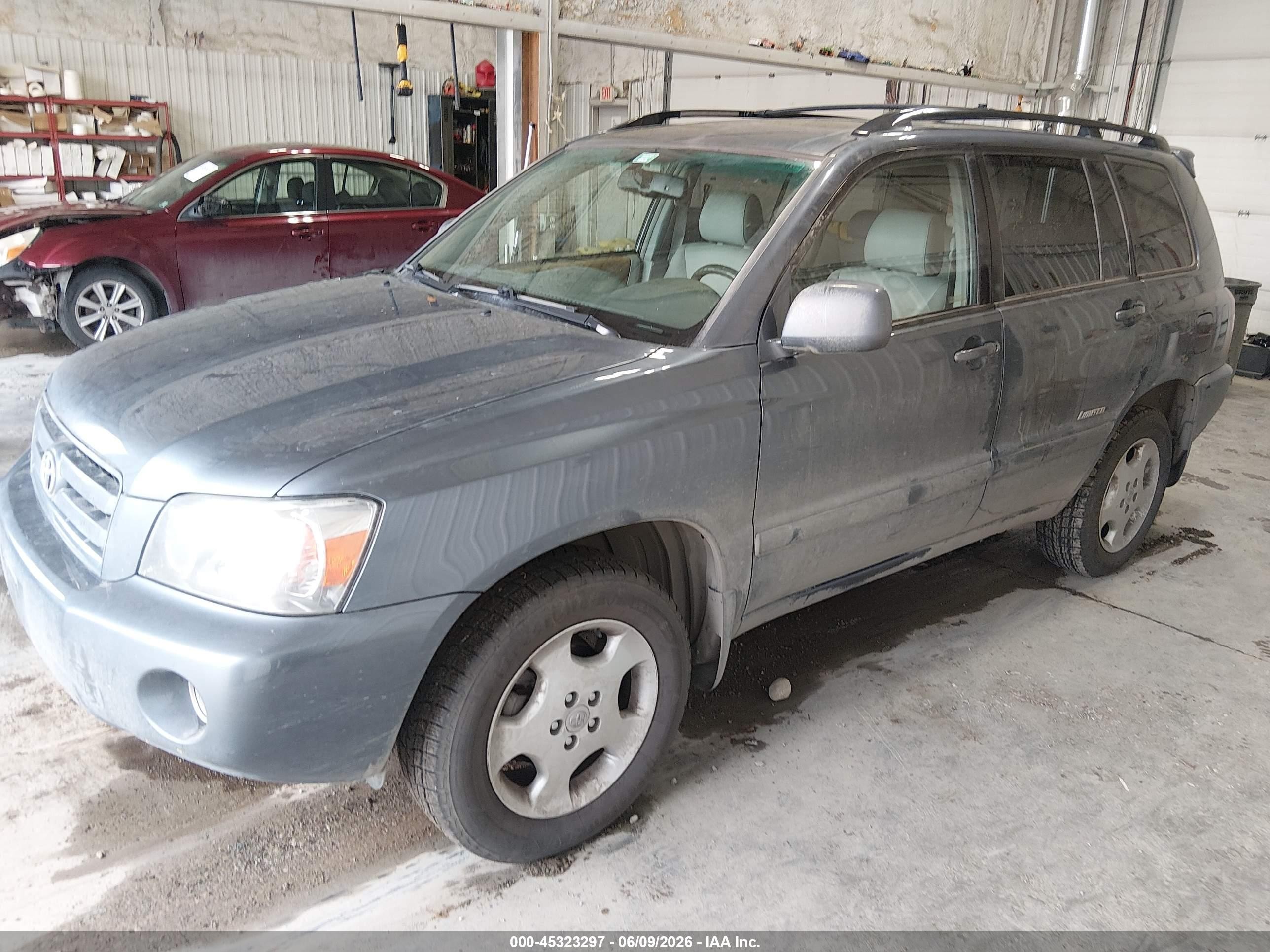 2007 Toyota Highlander Limited V6 Blue vin: JTEEP21A470198124