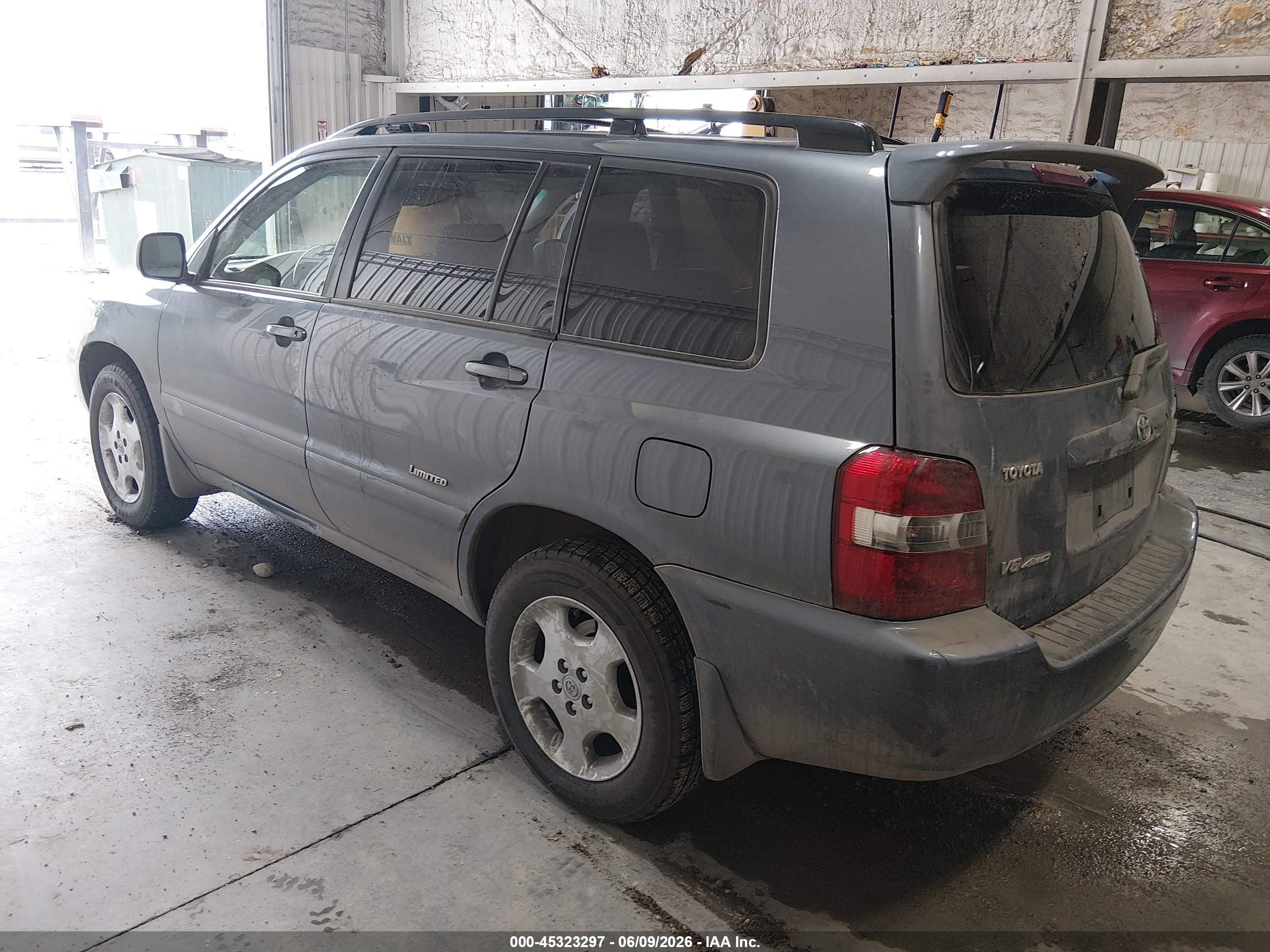 2007 Toyota Highlander Limited V6 Blue vin: JTEEP21A470198124