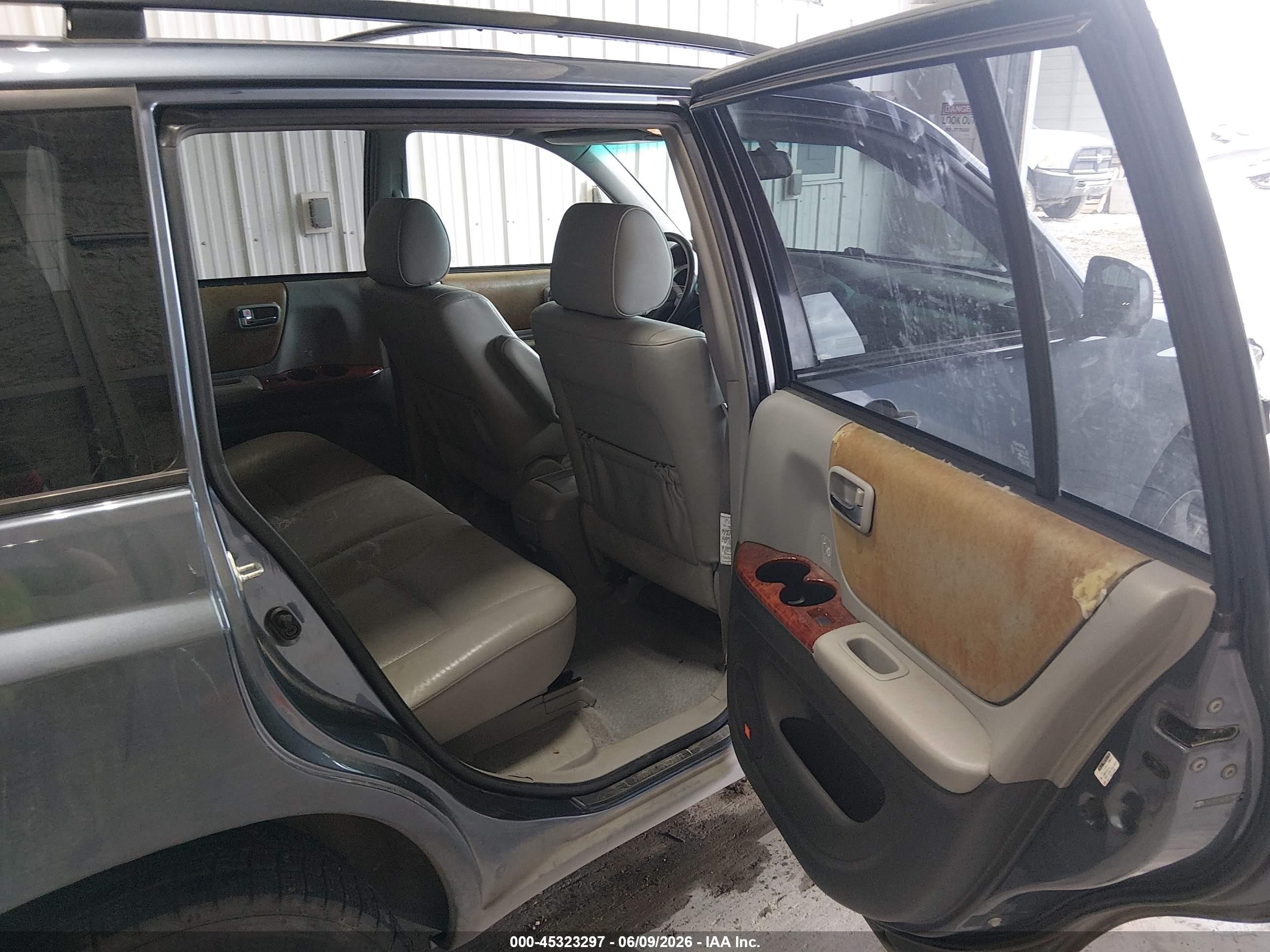 2007 Toyota Highlander Limited V6 Blue vin: JTEEP21A470198124