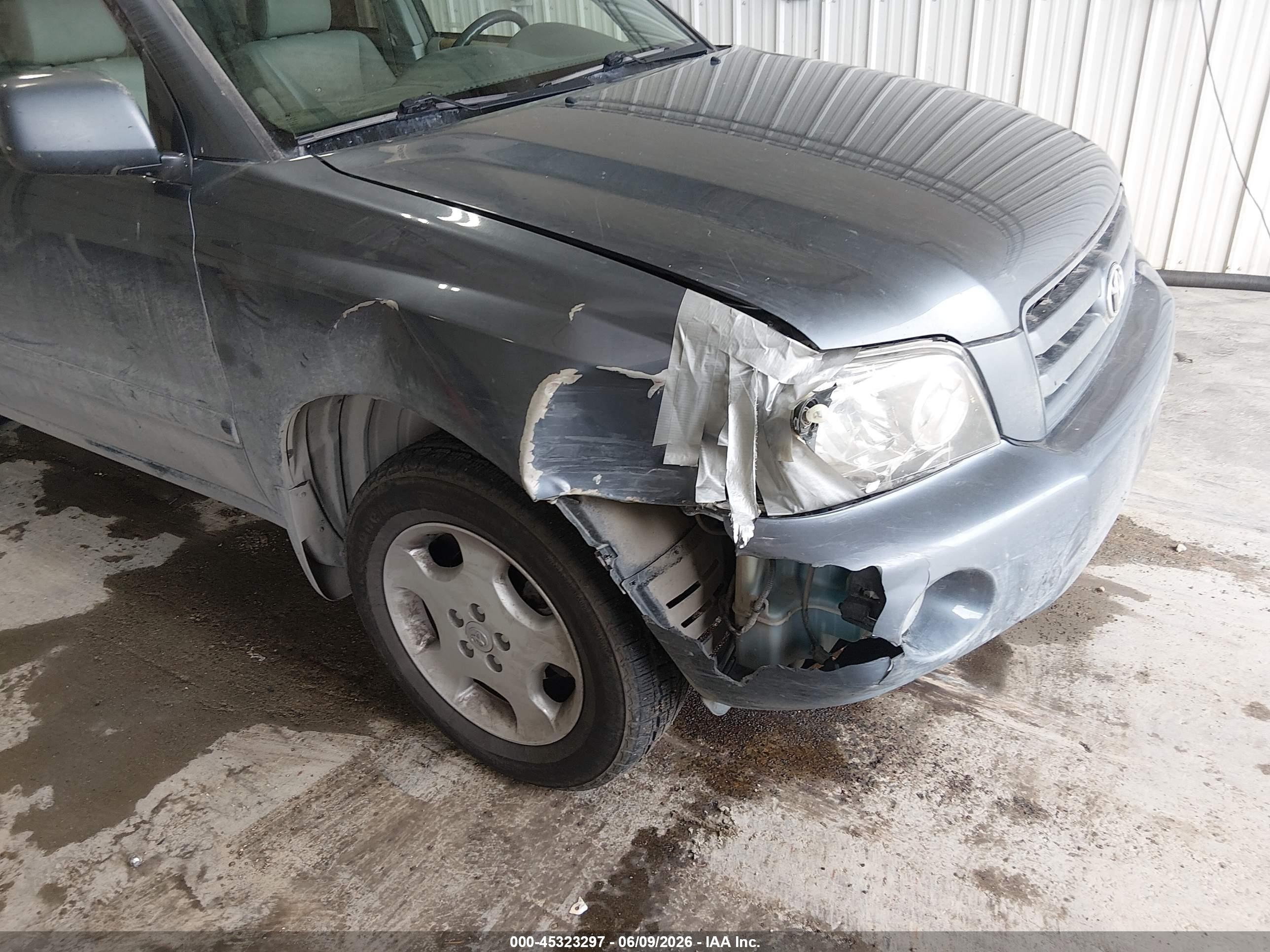 2007 Toyota Highlander Limited V6 Blue vin: JTEEP21A470198124