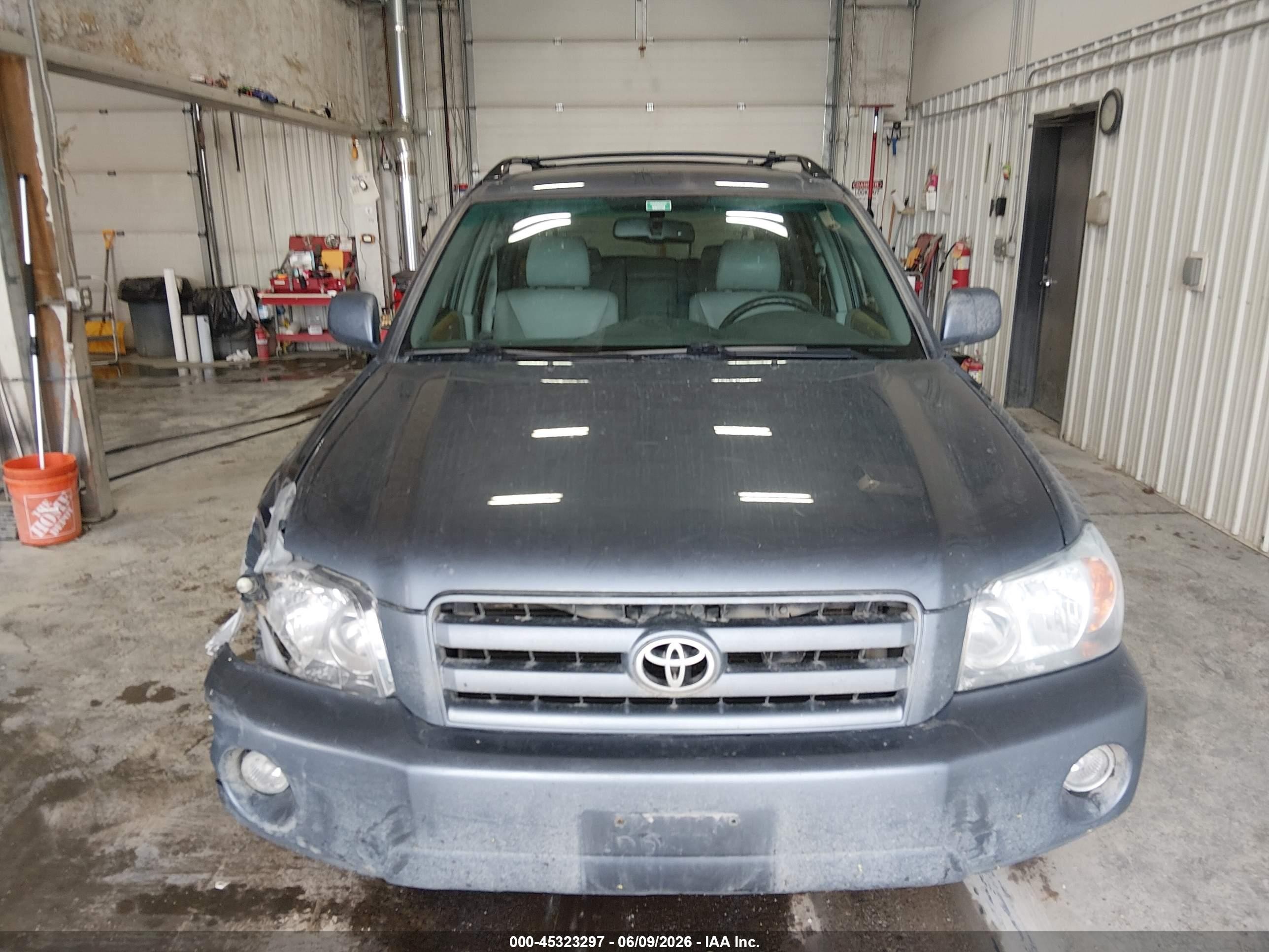 2007 Toyota Highlander Limited V6 Blue vin: JTEEP21A470198124
