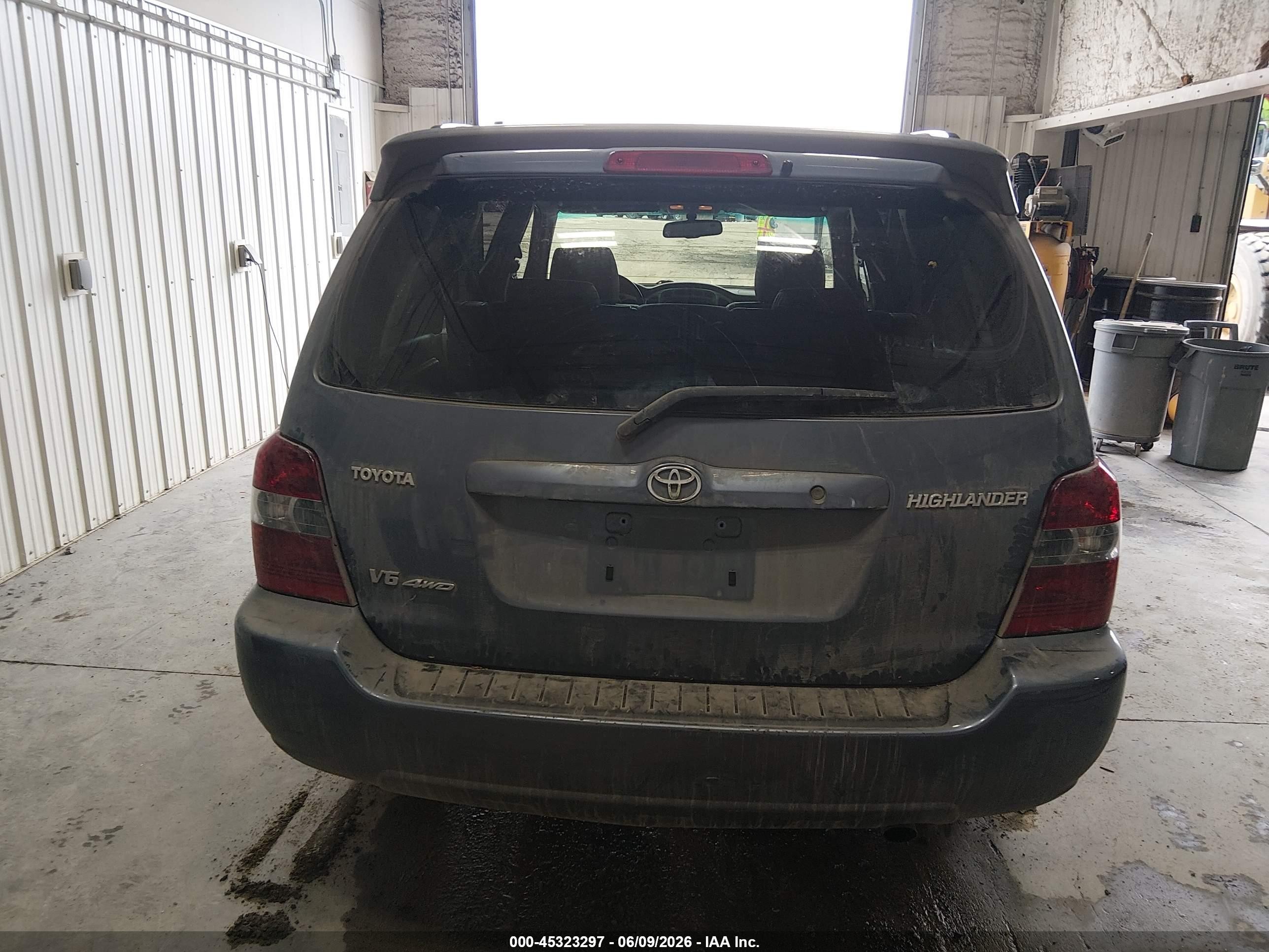 2007 Toyota Highlander Limited V6 Blue vin: JTEEP21A470198124