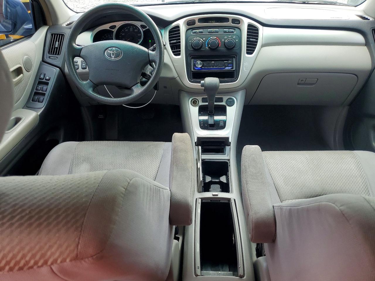 2007 Toyota Highlander Base Gray vin: JTEEP21A470204391