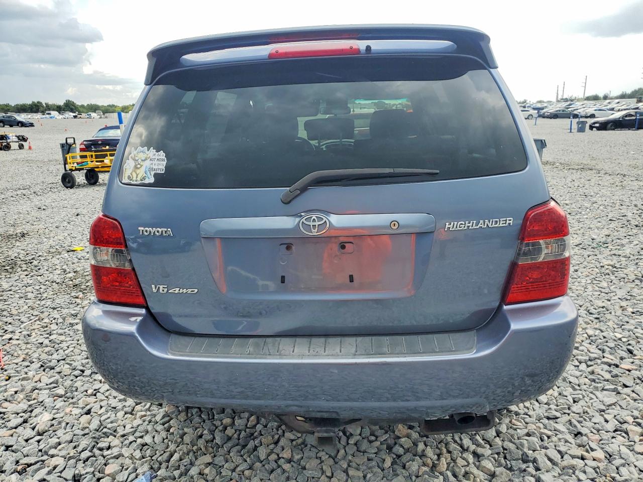 2007 Toyota Highlander Base Gray vin: JTEEP21A470204391