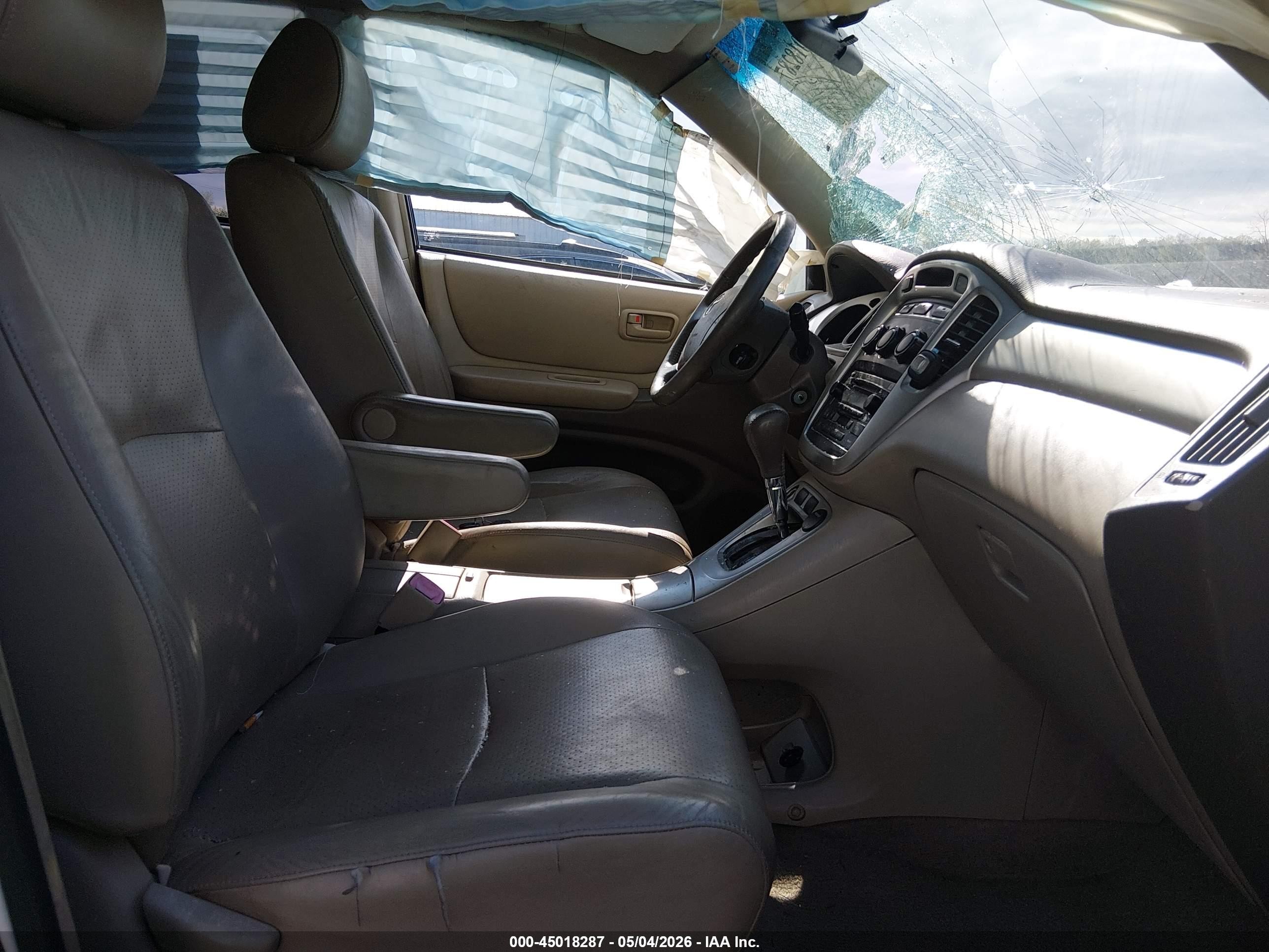 2007 Toyota Highlander V6 White vin: JTEEP21A470221160