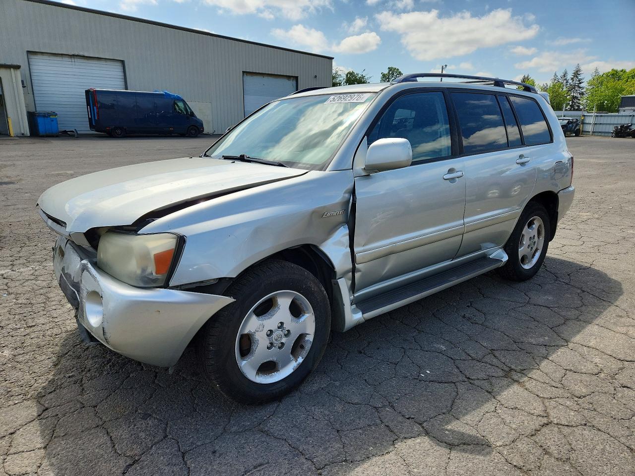 2004 Toyota Highlander Limited Silver vin: JTEEP21A540011856