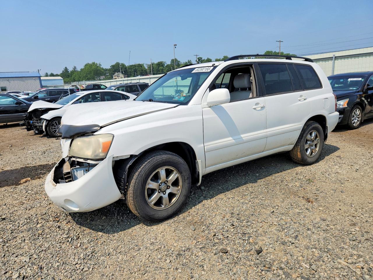 2004 Toyota Highlander Base Белый vin: JTEEP21A540017849
