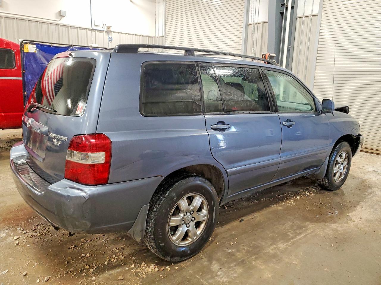 2004 Toyota Highlander Base Blue vin: JTEEP21A540025398