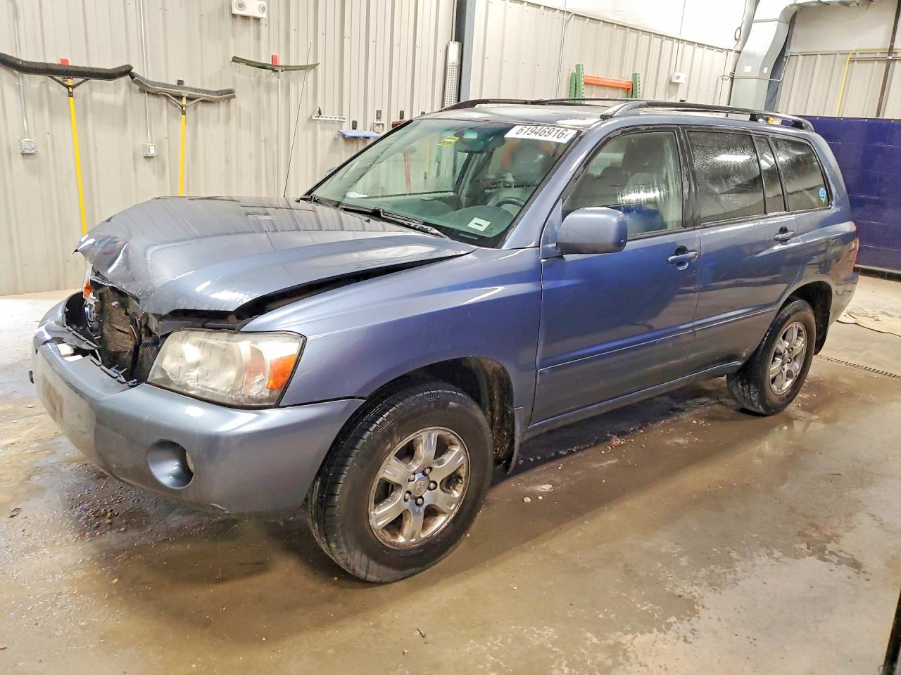 2004 Toyota Highlander Base Blue vin: JTEEP21A540025398