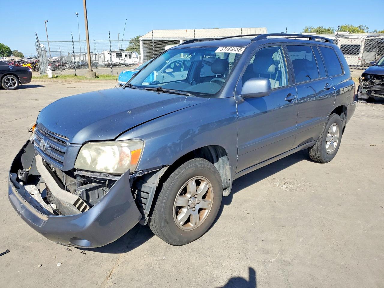 2004 Toyota Highlander Base Blue vin: JTEEP21A540046509