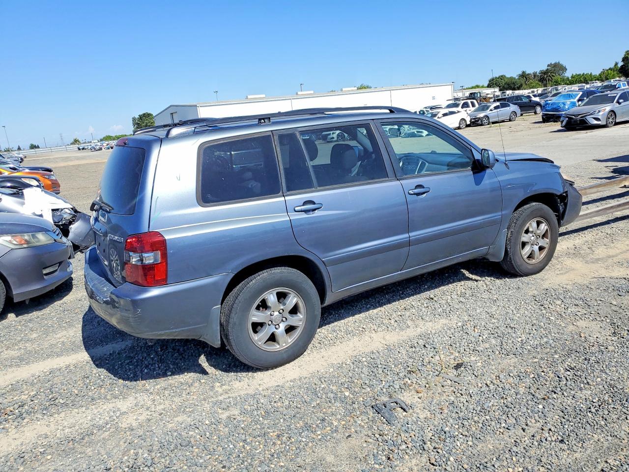 2004 Toyota Highlander Base Blue vin: JTEEP21A540046509