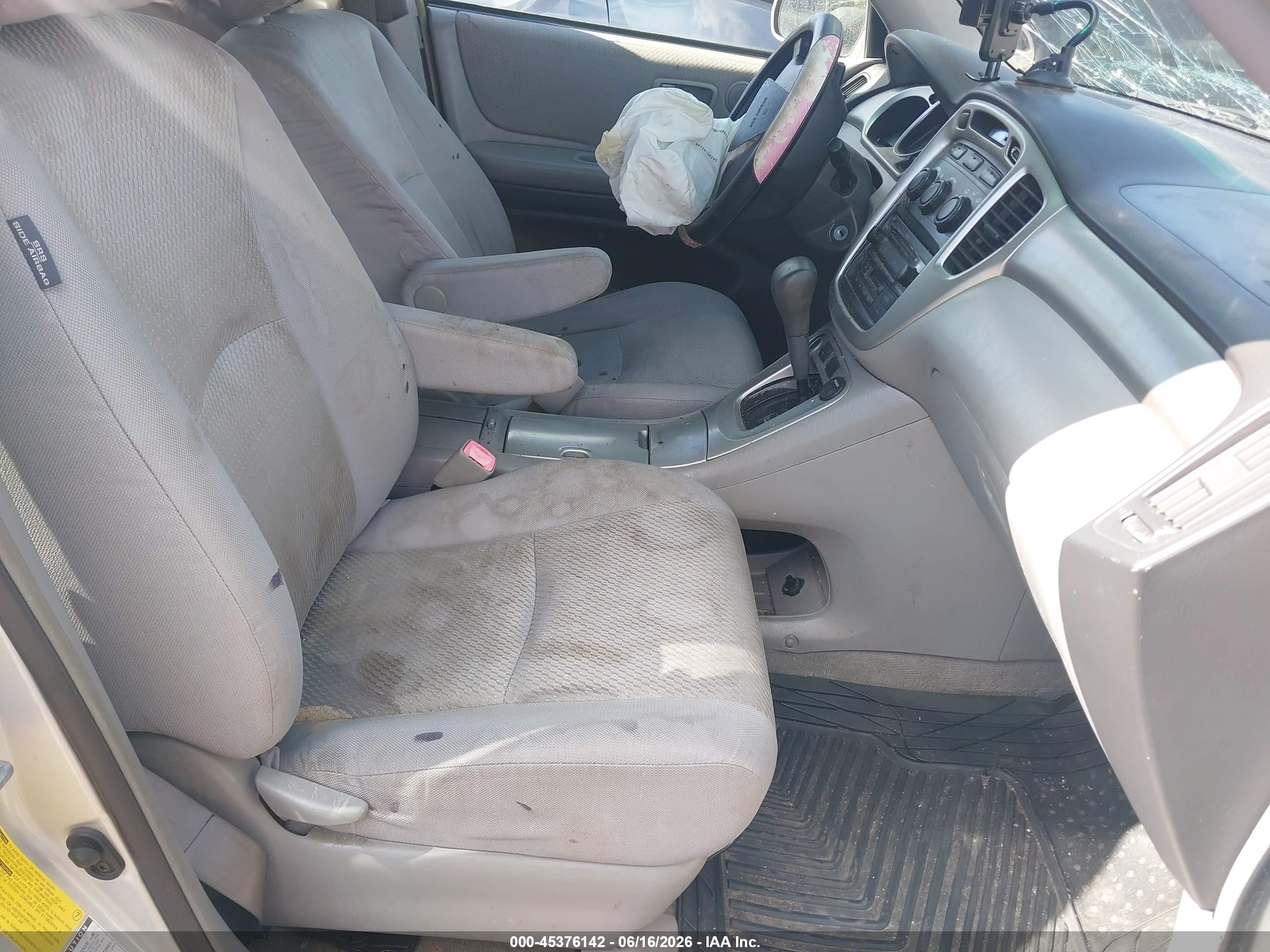 2004 Toyota Highlander V6 Silver vin: JTEEP21A540056375