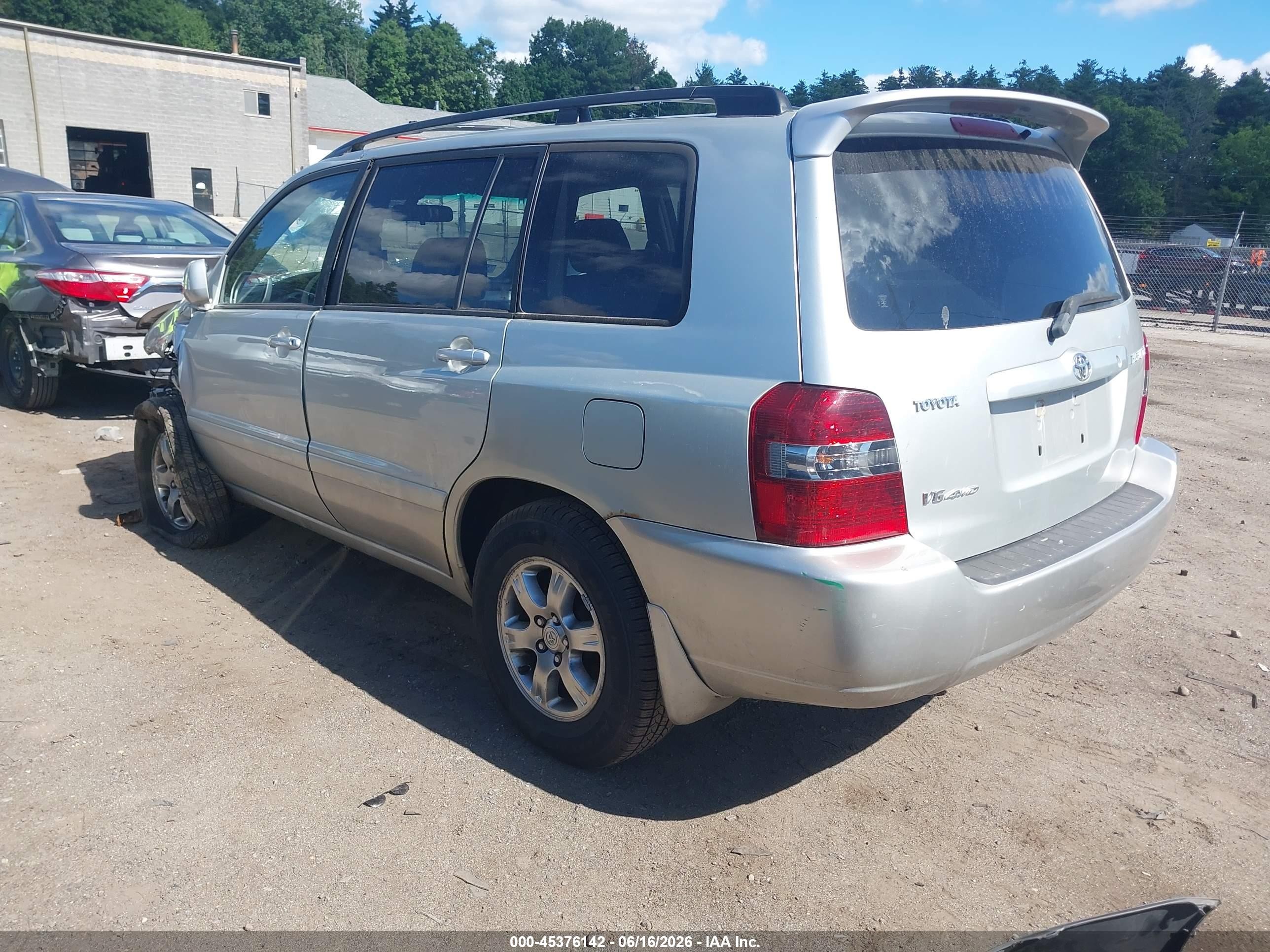 2004 Toyota Highlander V6 Silver vin: JTEEP21A540056375