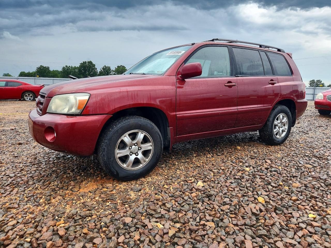 2005 Toyota Highlander Limited Red vin: JTEEP21A550068060