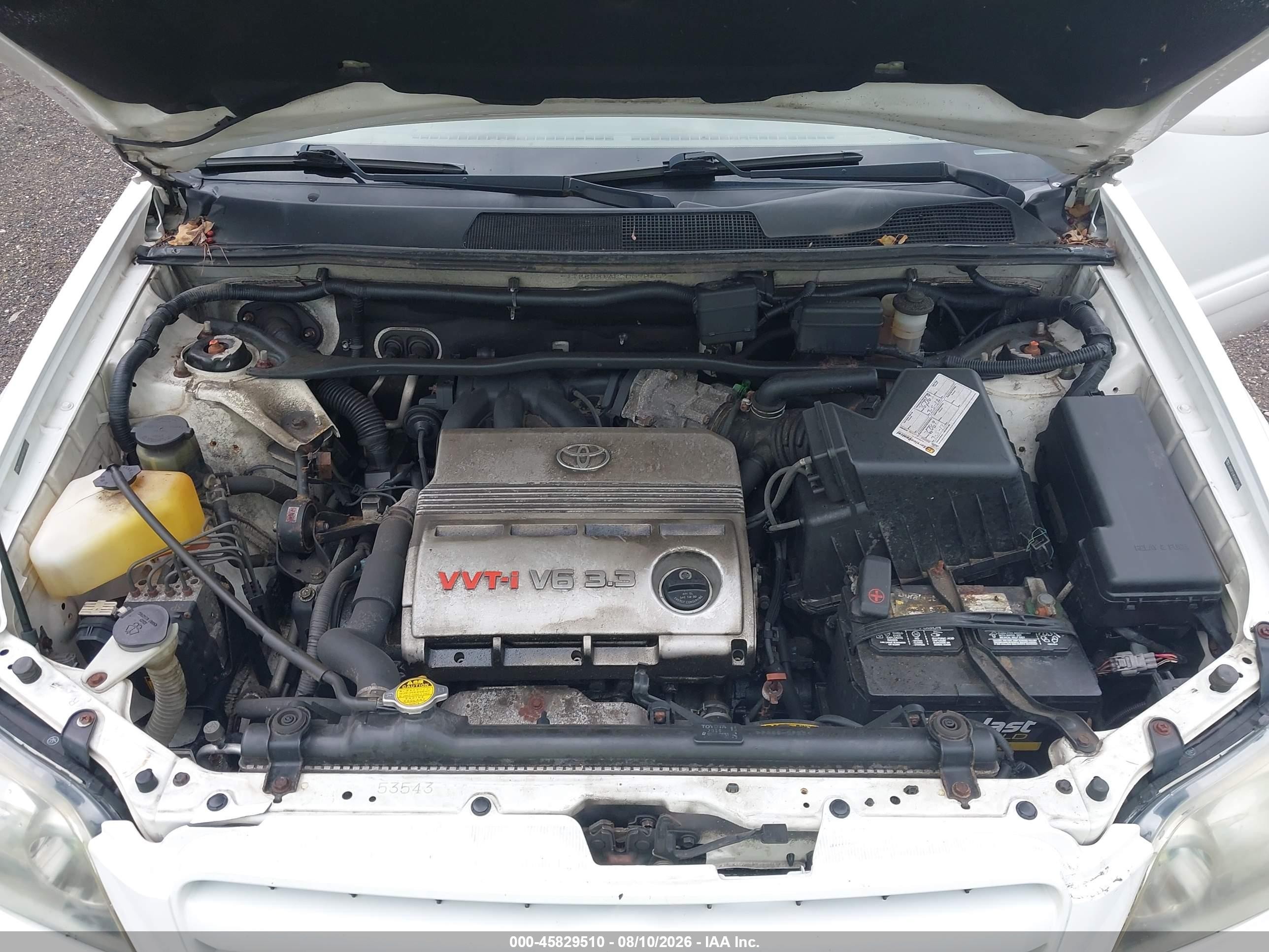 2005 Toyota Highlander Limited V6 White vin: JTEEP21A550075607