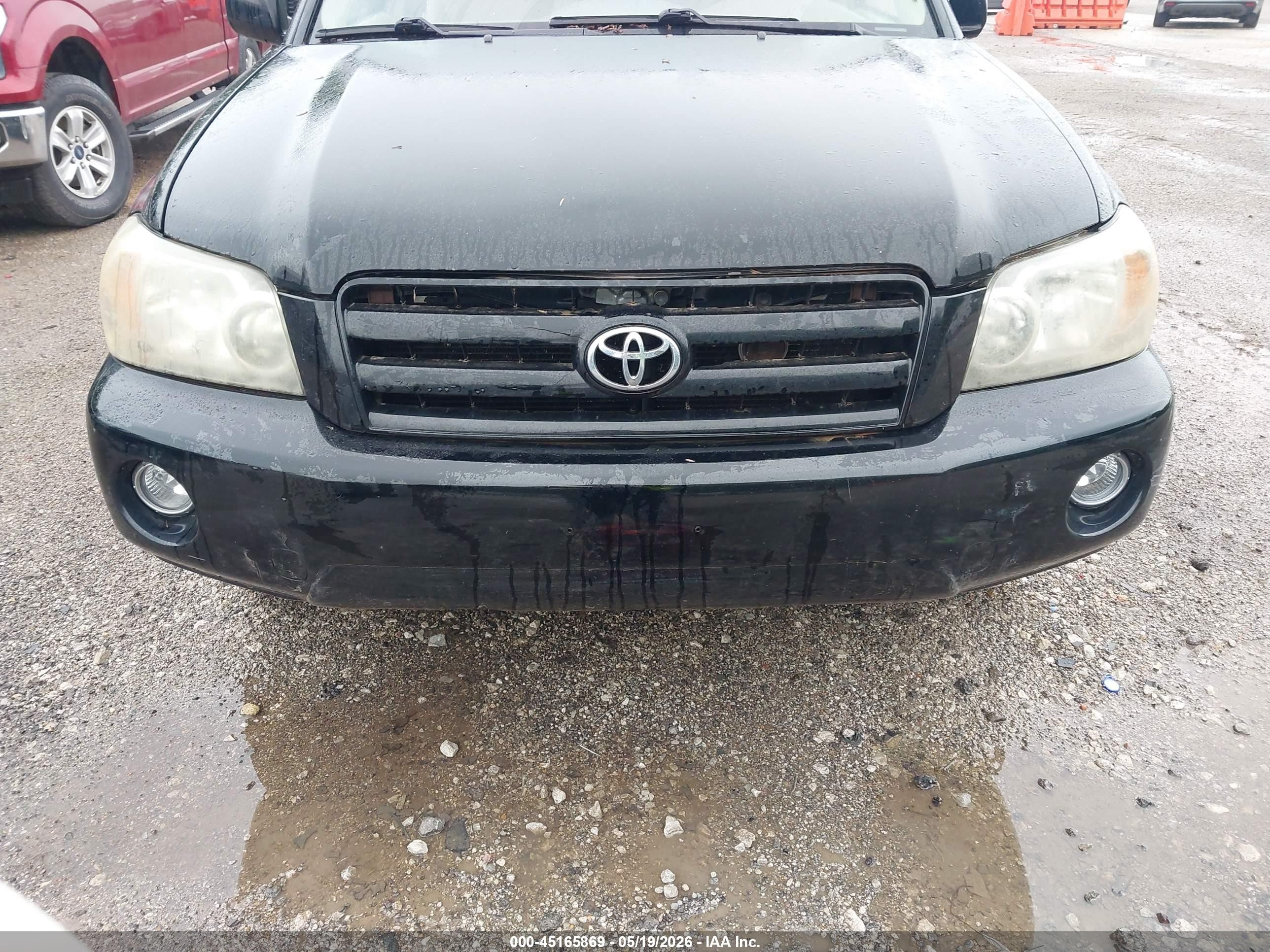 2005 Toyota Highlander Limited V6 Black vin: JTEEP21A550078457
