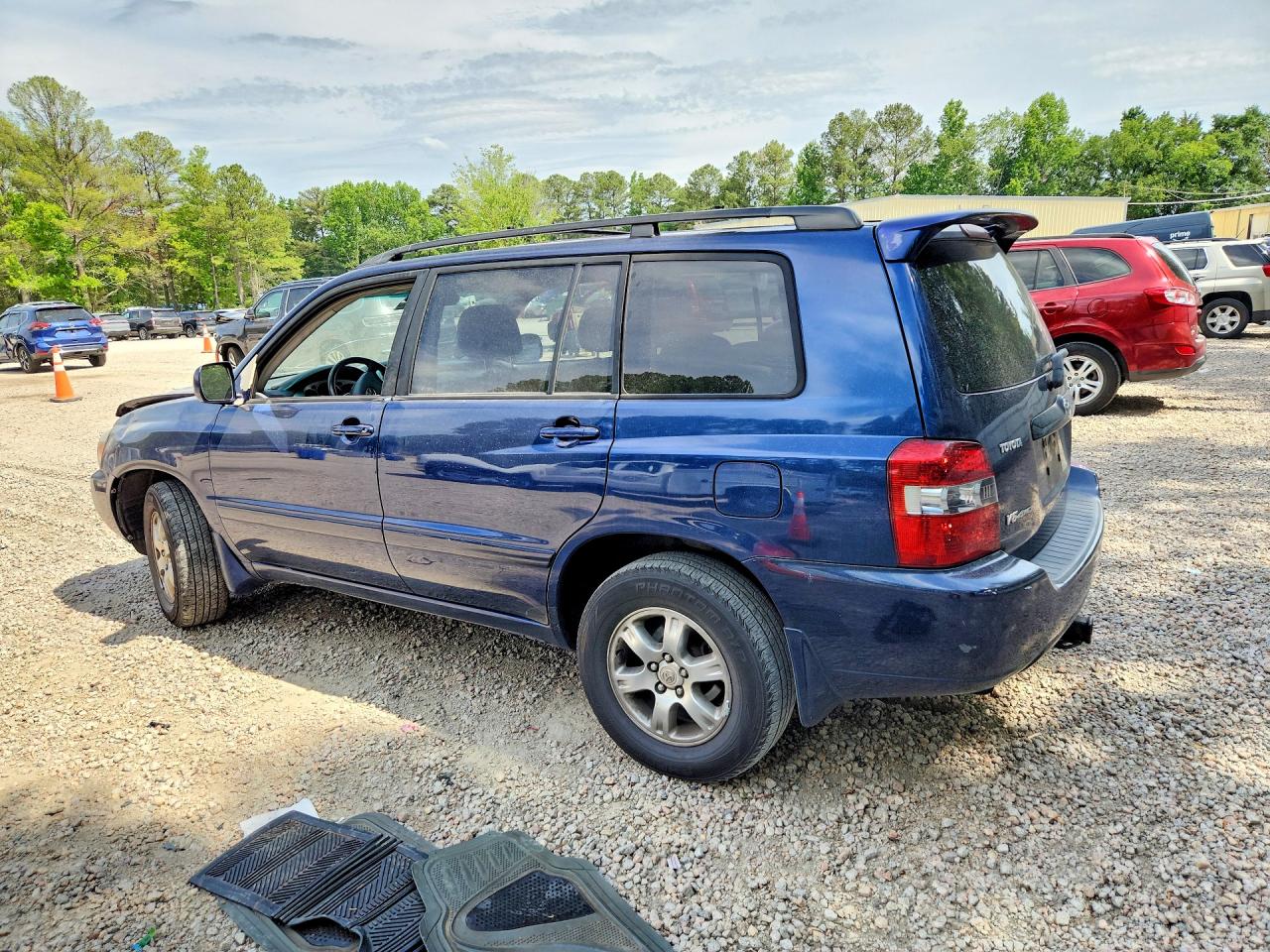 2005 Toyota Highlander Limited Blue vin: JTEEP21A550081035