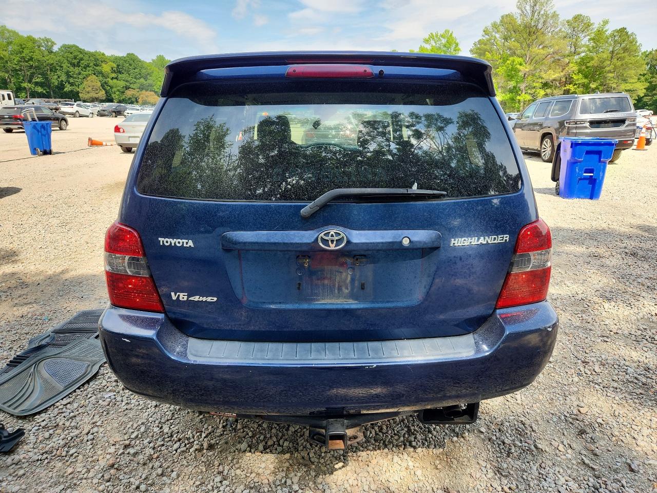 2005 Toyota Highlander Limited Blue vin: JTEEP21A550081035