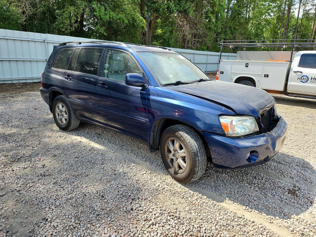 2005 Toyota Highlander Limited Blue vin: JTEEP21A550081035