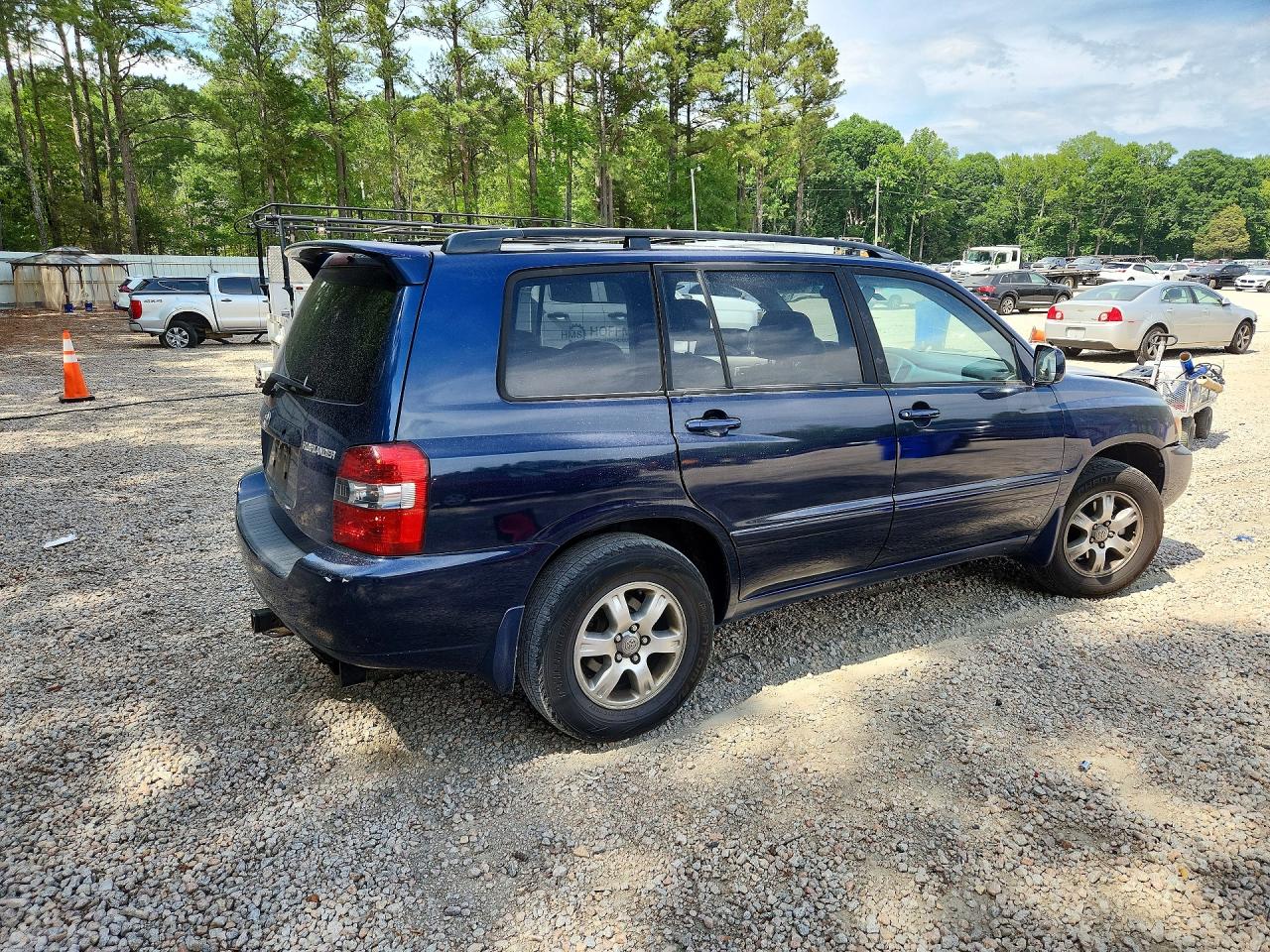 2005 Toyota Highlander Limited Blue vin: JTEEP21A550081035