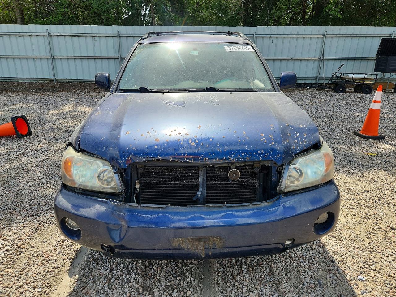 2005 Toyota Highlander Limited Blue vin: JTEEP21A550081035