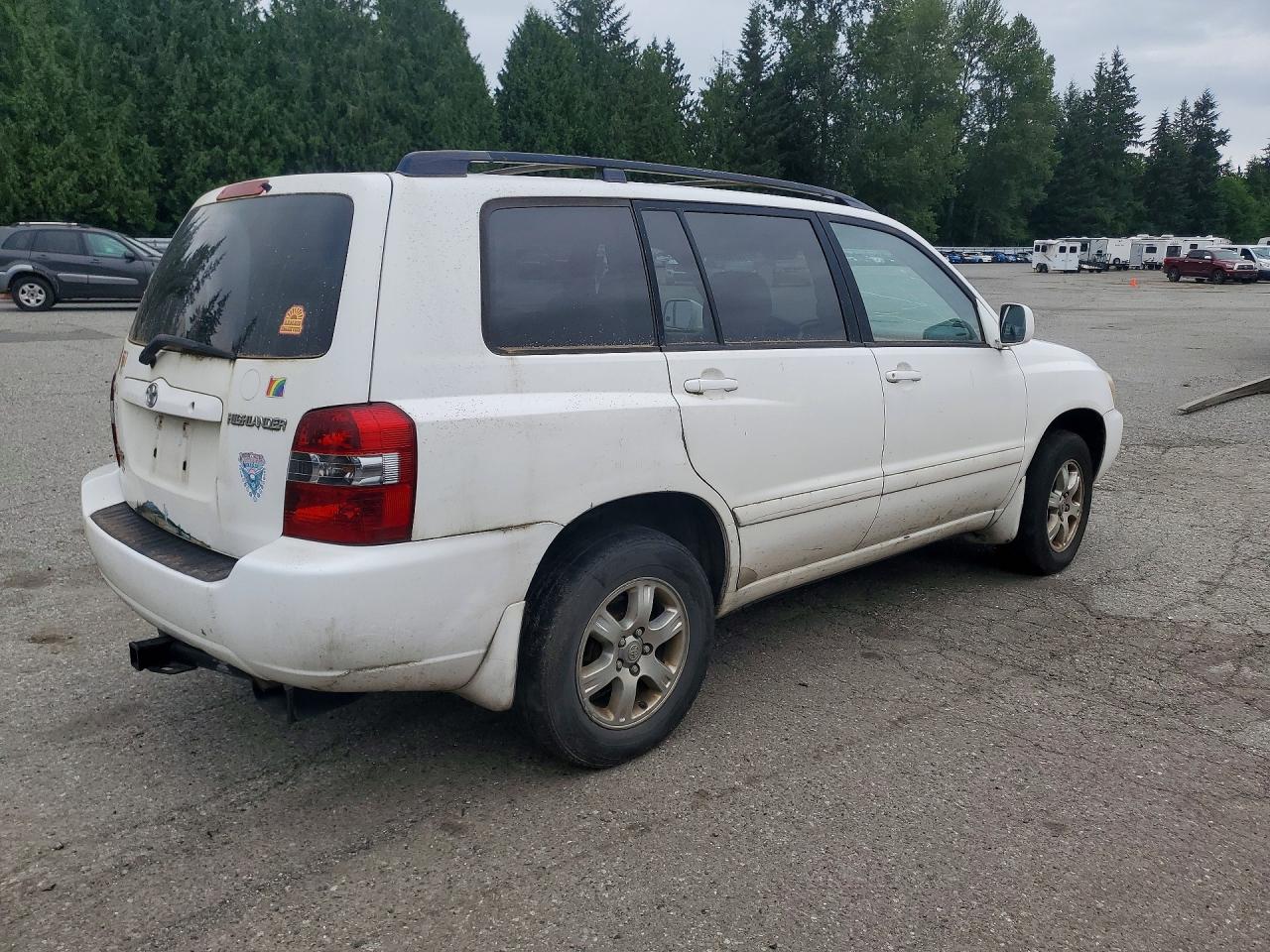 2005 Toyota Highlander Limited White vin: JTEEP21A550088860