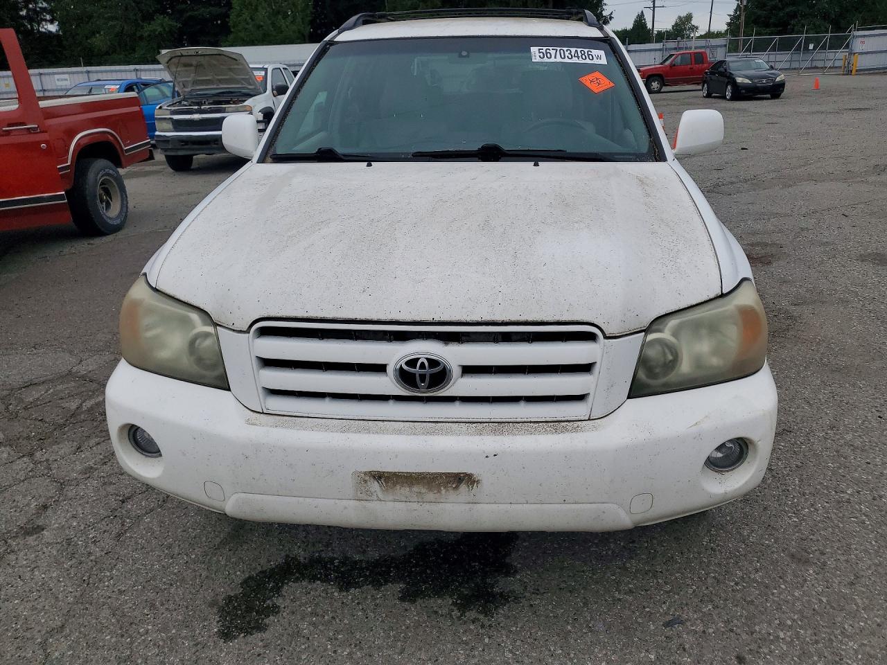 2005 Toyota Highlander Limited White vin: JTEEP21A550088860
