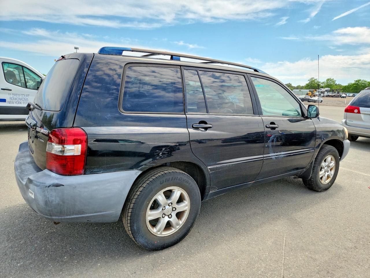 2005 Toyota Highlander Limited Black vin: JTEEP21A550092407