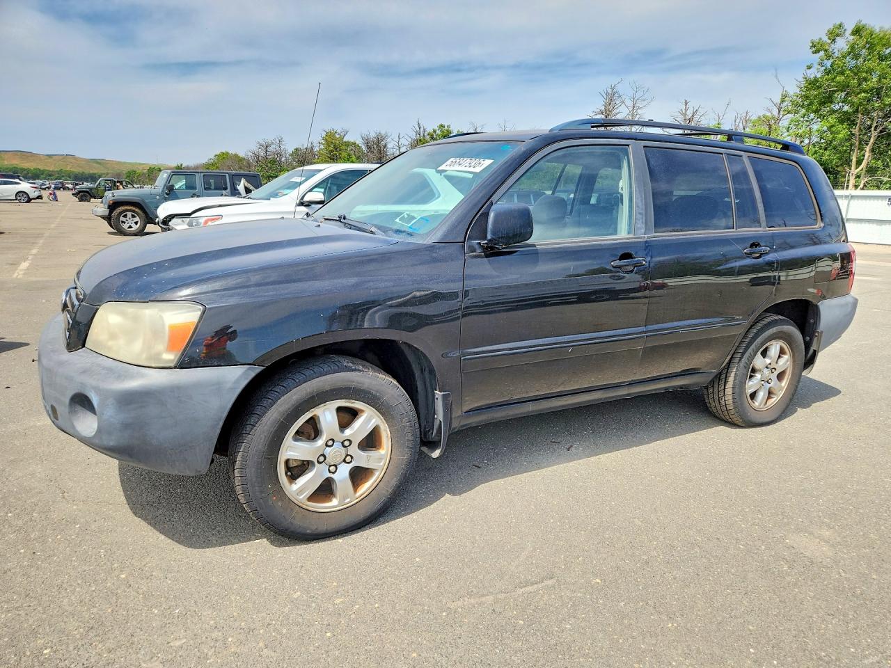 2005 Toyota Highlander Limited Black vin: JTEEP21A550092407