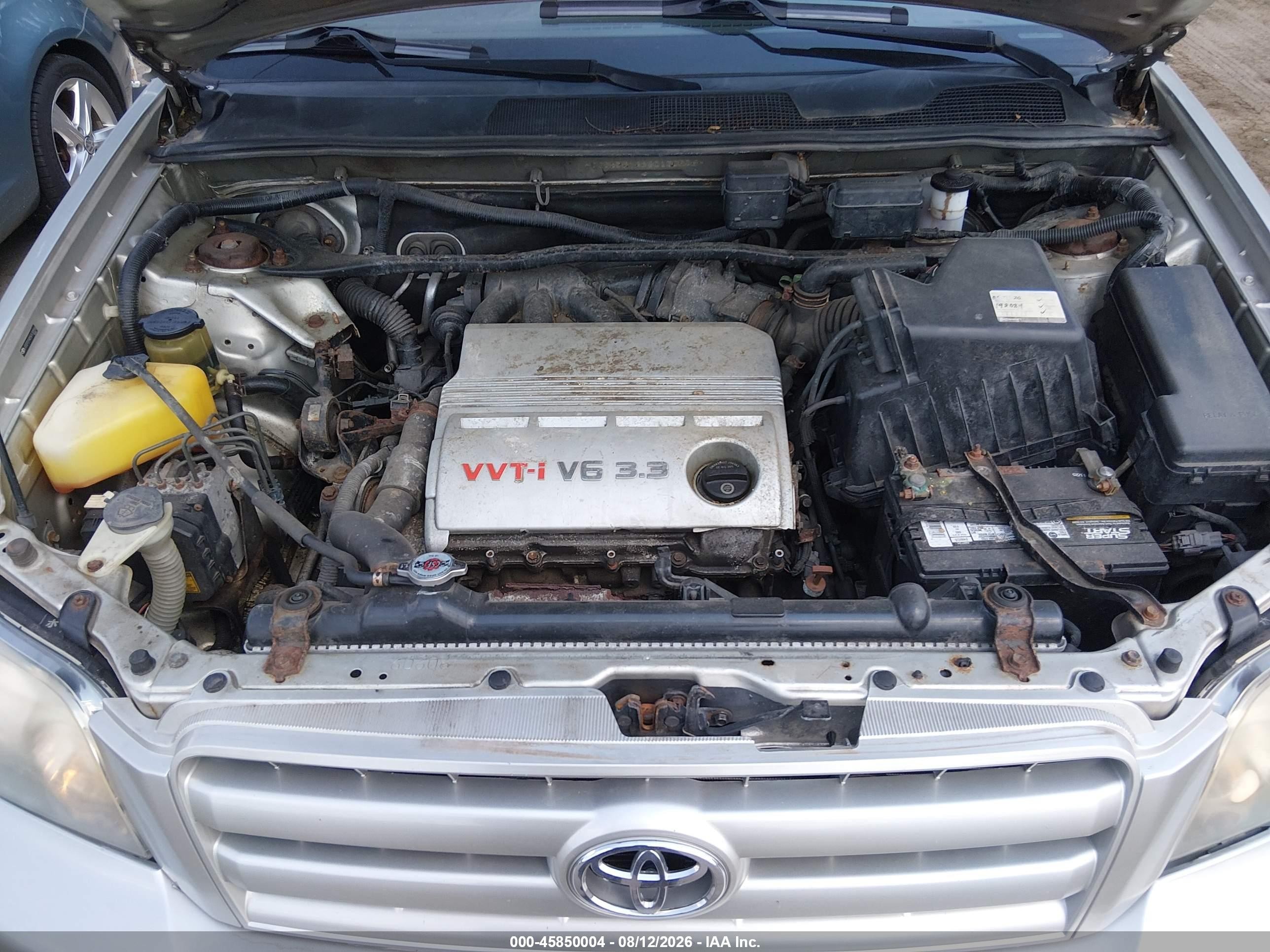 2005 Toyota Highlander V6 Silver vin: JTEEP21A550130556