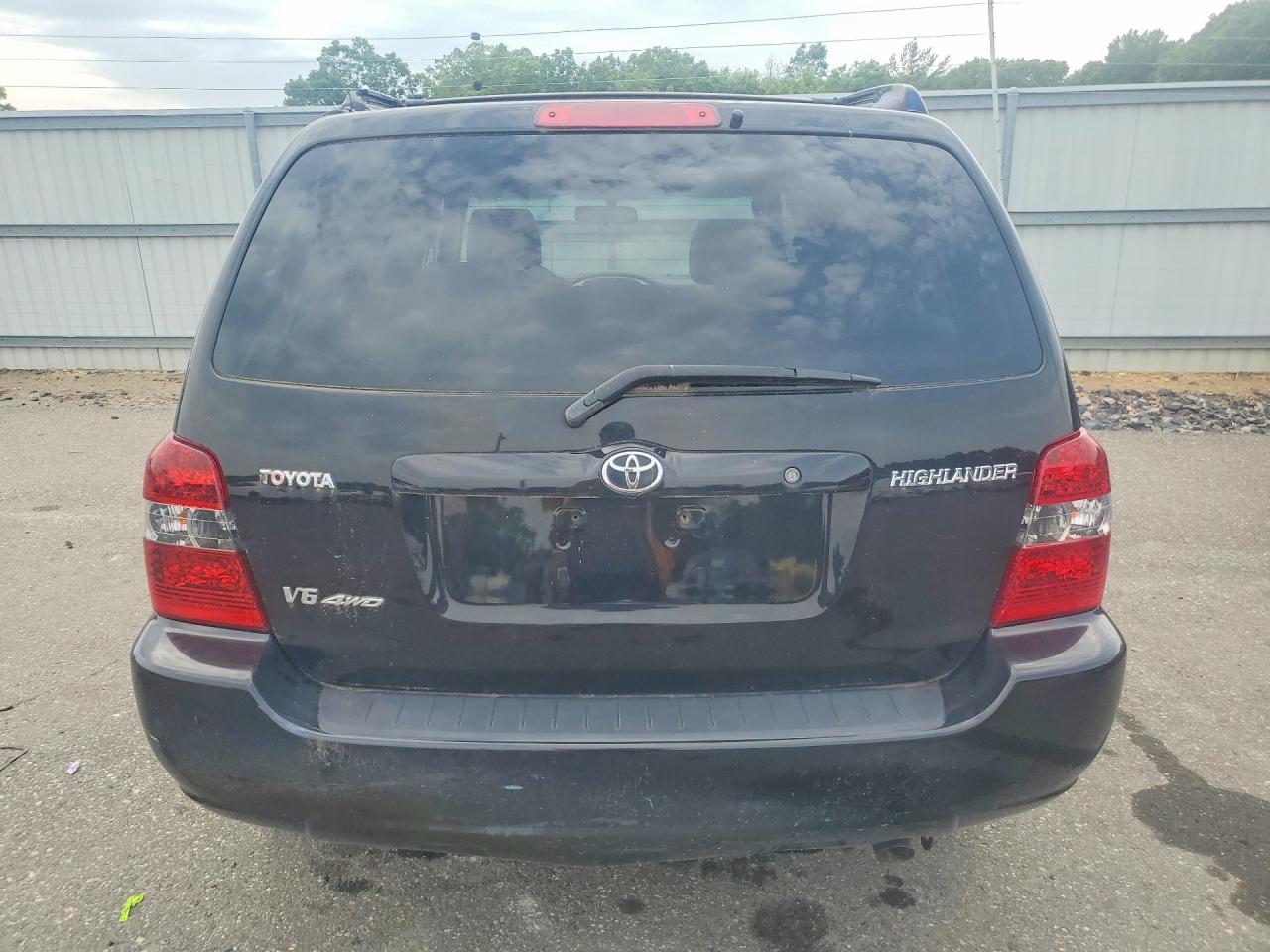 2006 Toyota Highlander Limited Black vin: JTEEP21A560149741