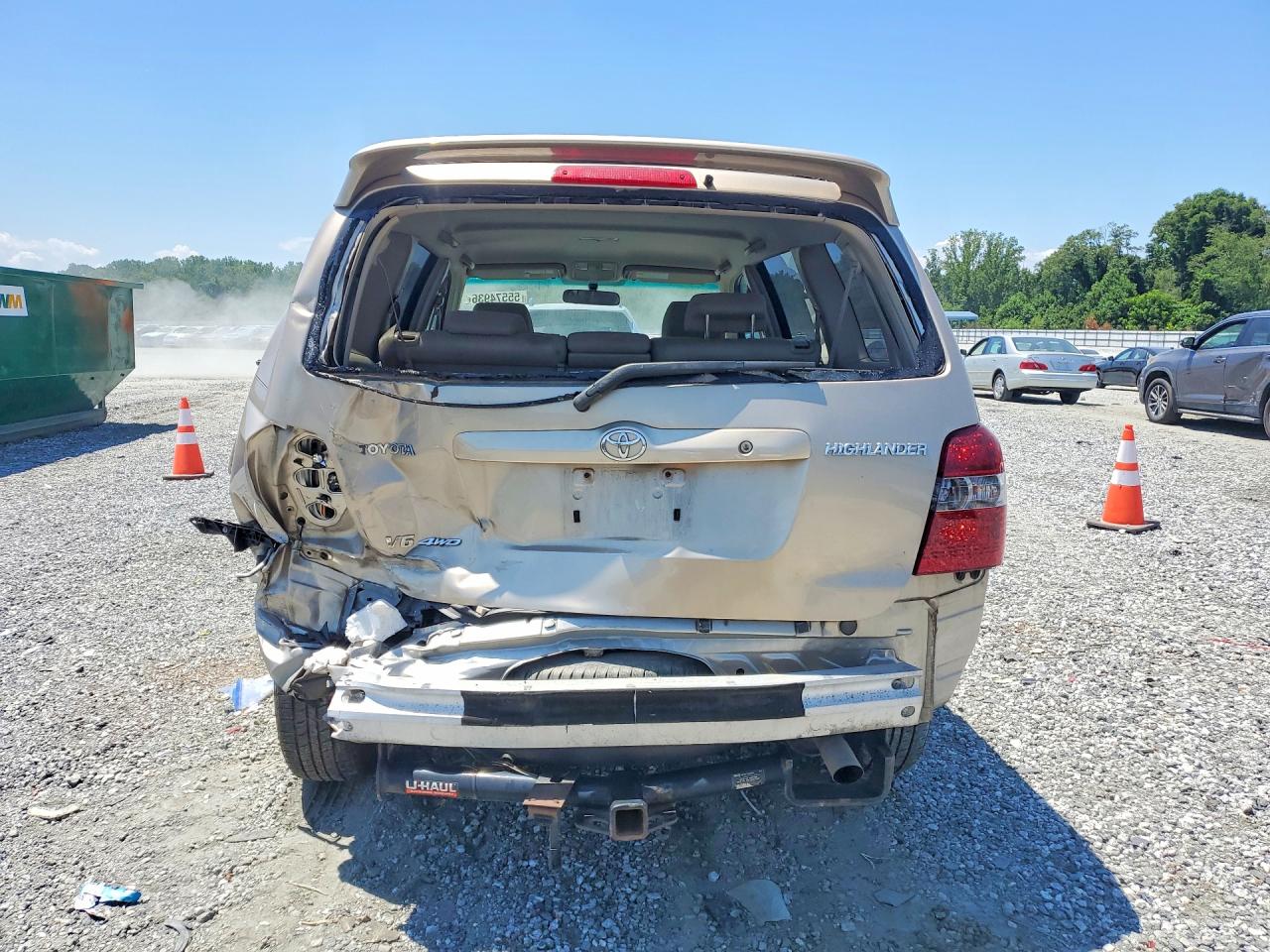 2006 Toyota Highlander  4wd W/3rd Row Seating Gold vin: JTEEP21A560154728