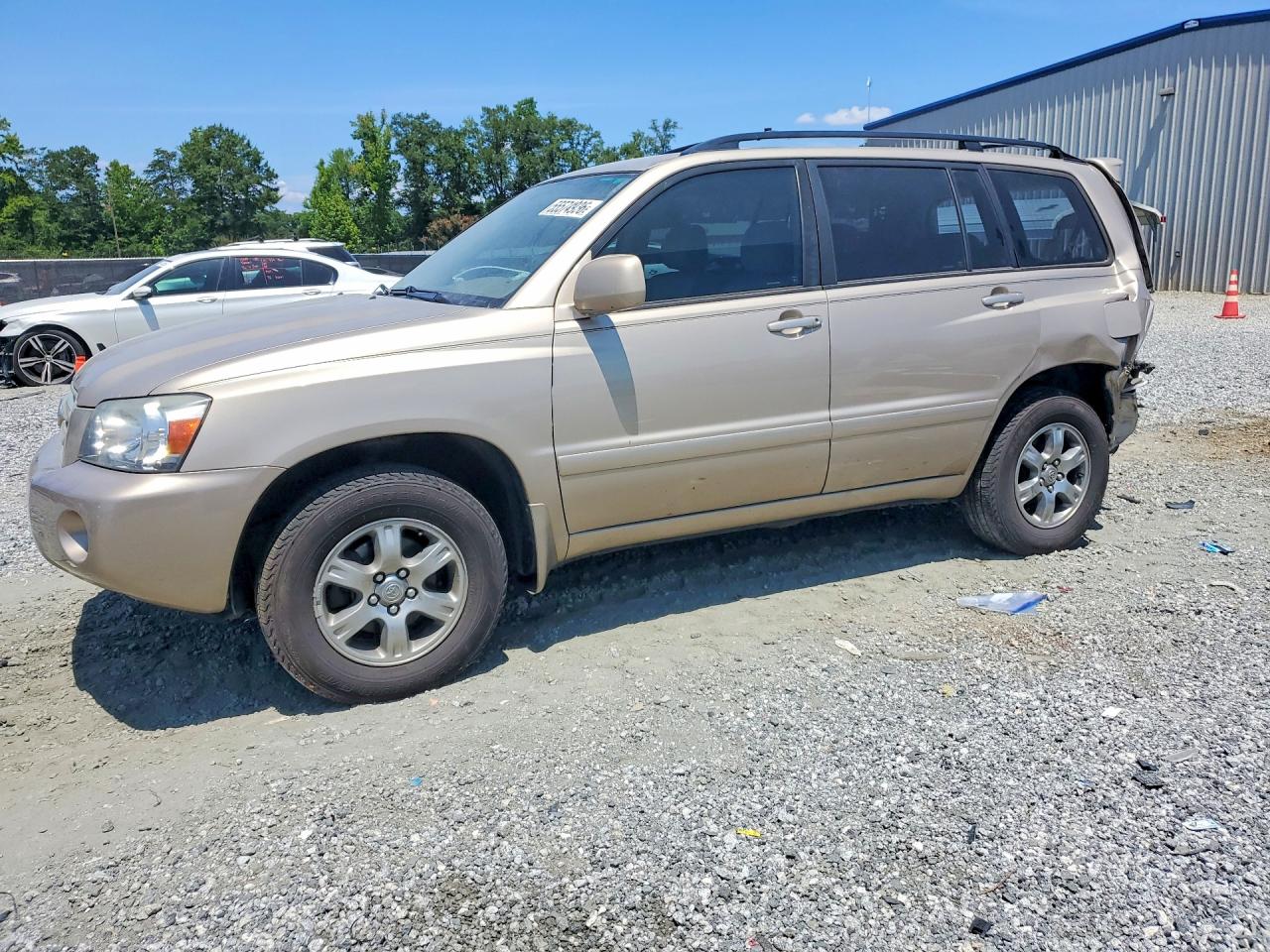 2006 Toyota Highlander  4wd W/3rd Row Seating Gold vin: JTEEP21A560154728
