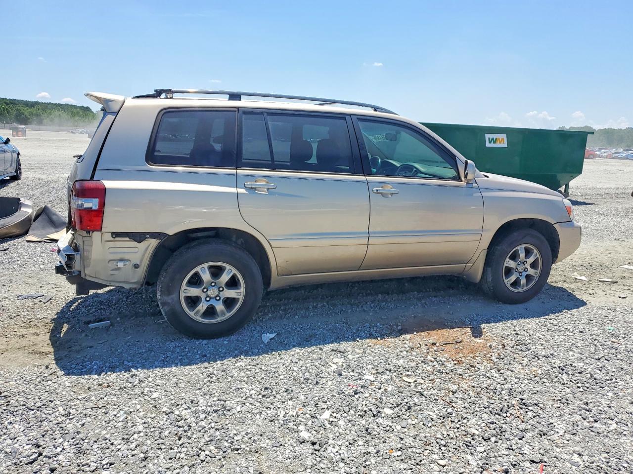 2006 Toyota Highlander  4wd W/3rd Row Seating Gold vin: JTEEP21A560154728