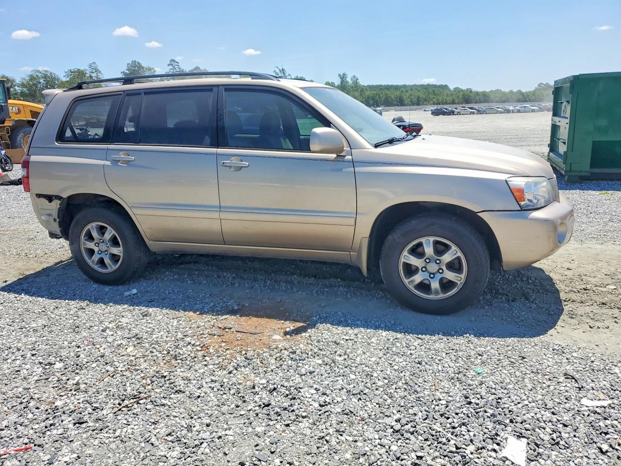 2006 Toyota Highlander  4wd W/3rd Row Seating Gold vin: JTEEP21A560154728