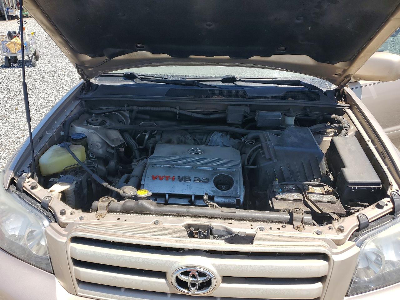 2006 Toyota Highlander  4wd W/3rd Row Seating Gold vin: JTEEP21A560154728