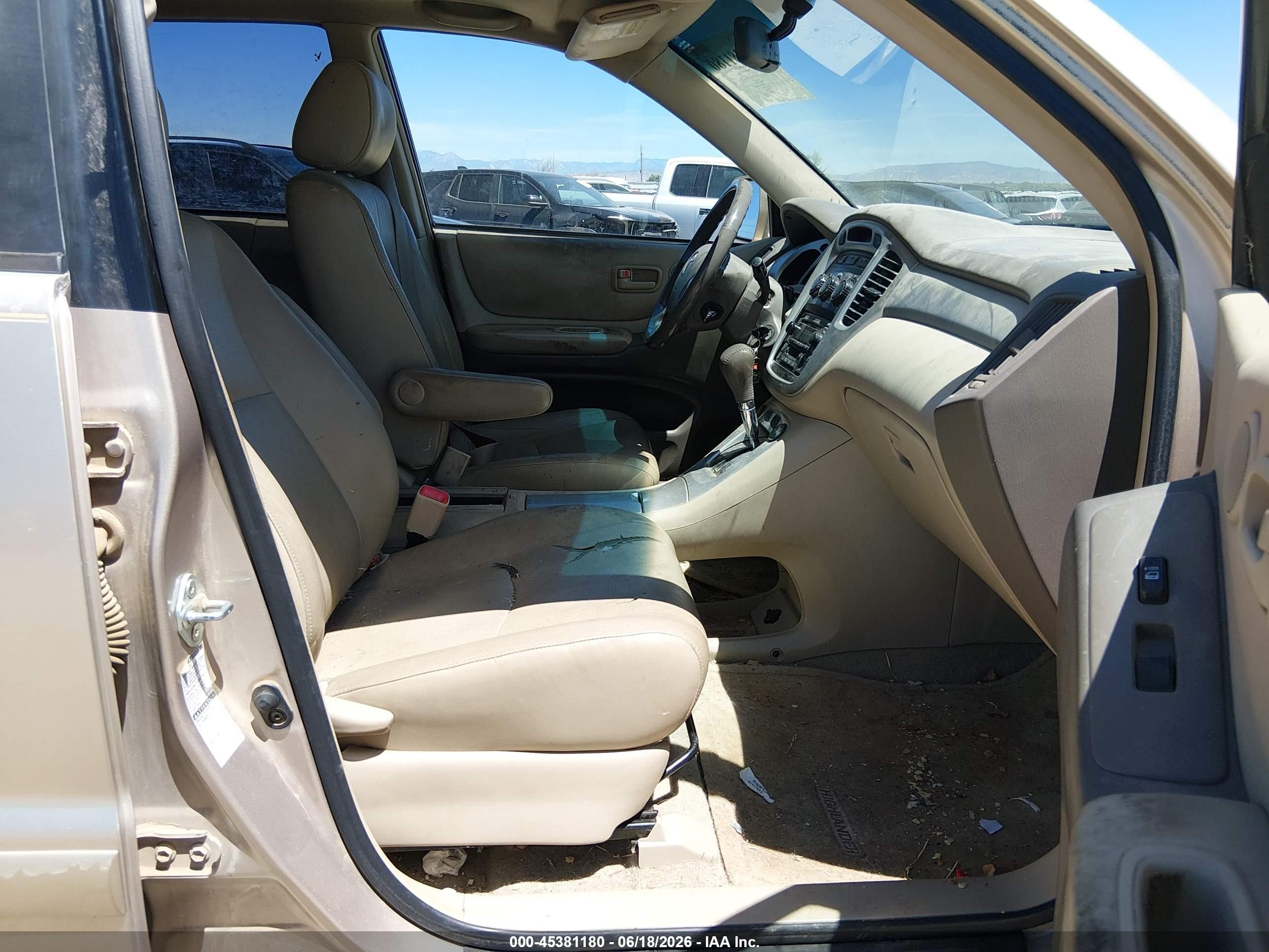 2006 Toyota Highlander V6 Gray vin: JTEEP21A560167169