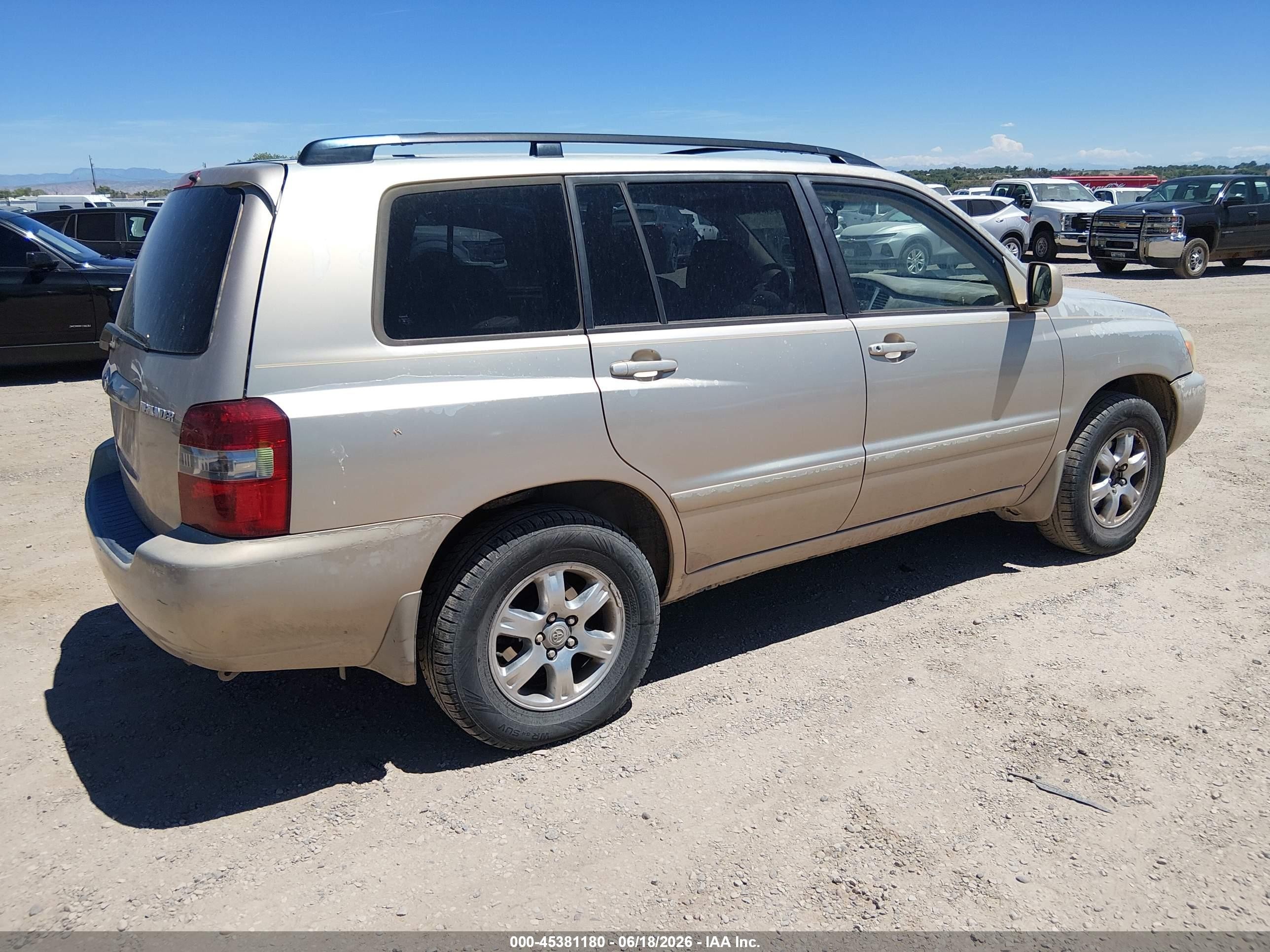 2006 Toyota Highlander V6 Gray vin: JTEEP21A560167169